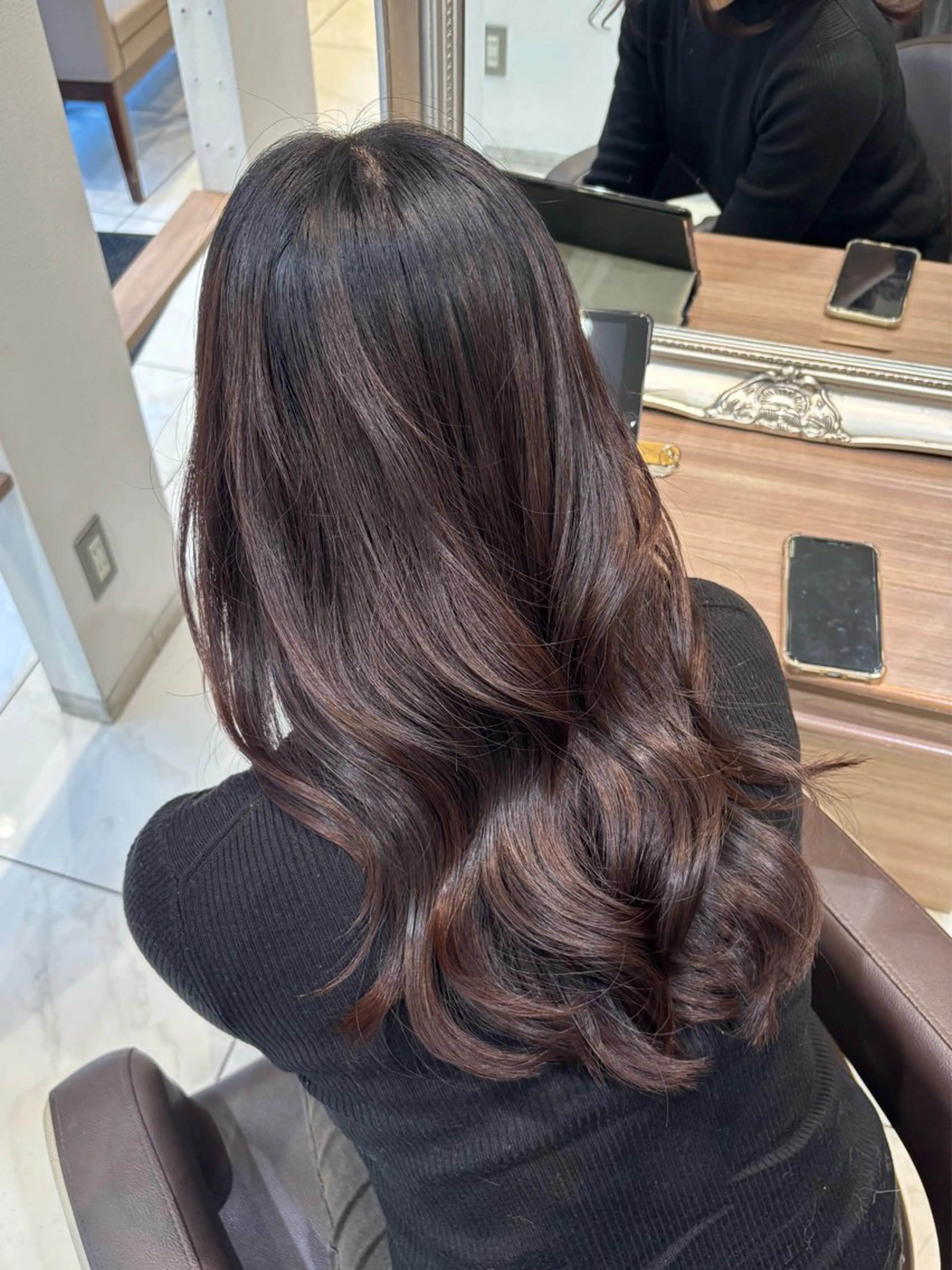 ロング カット 🎀暖色カラー/ ピンク🎀mikuのヘアスタイル