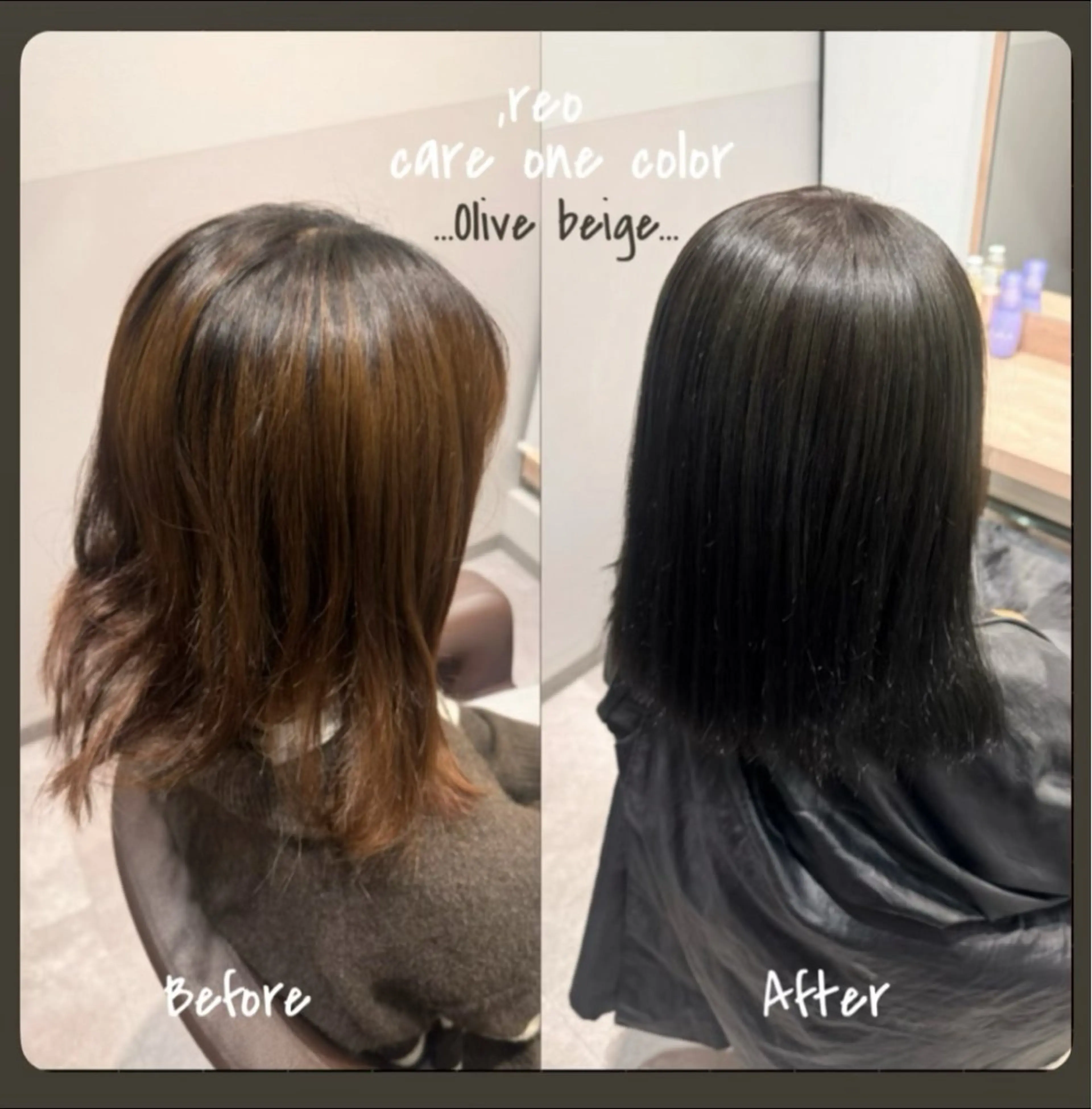 ミディアム カラー 透明感カラー ヘアカラー トリートメント SALOWIN 大宮 crest所属・.ｒｅｏ 【夜型美容師】のヘアスタイル