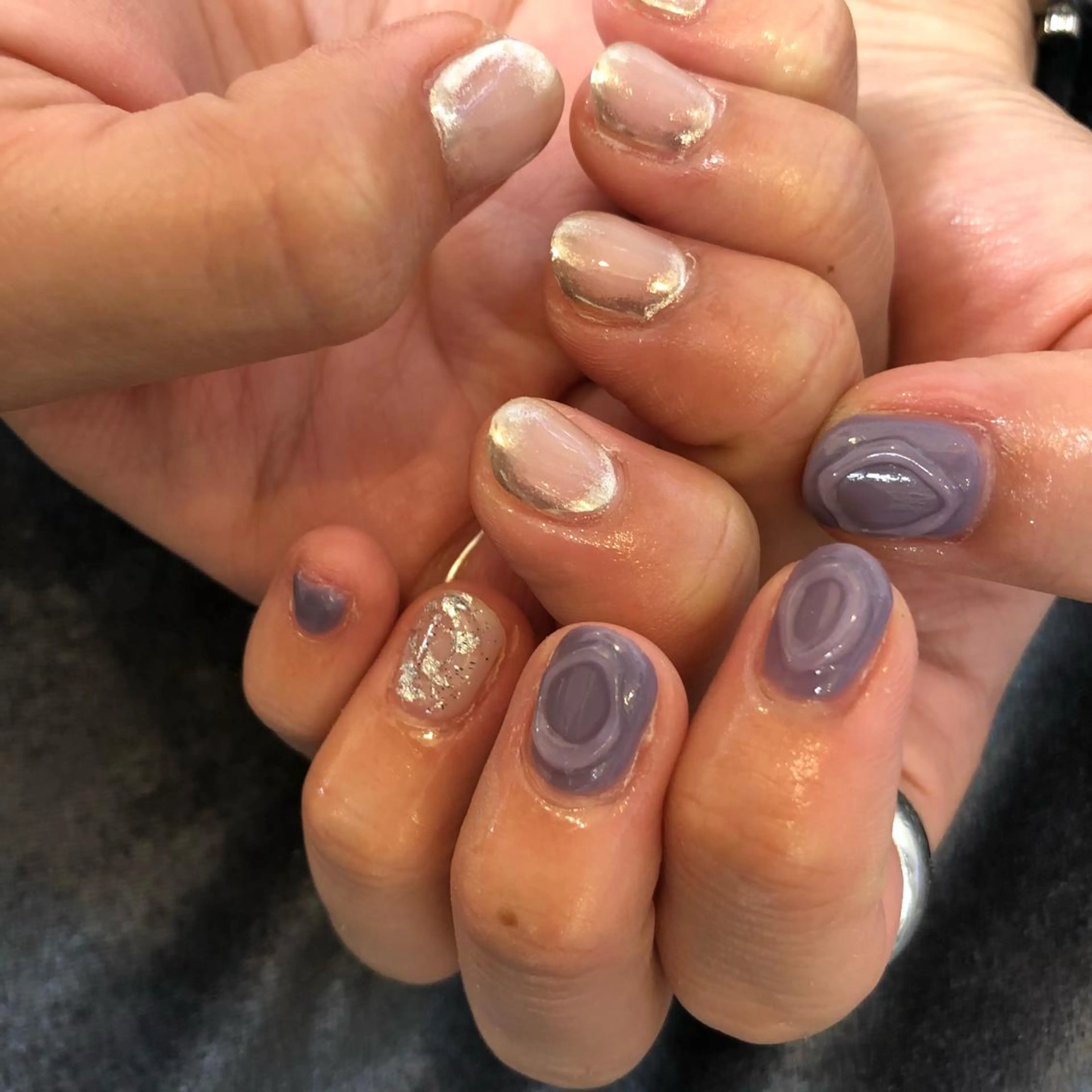 ネイル ニュアンスネイル ぷっくりネイル kiki nail 二子玉川のネイルデザイン