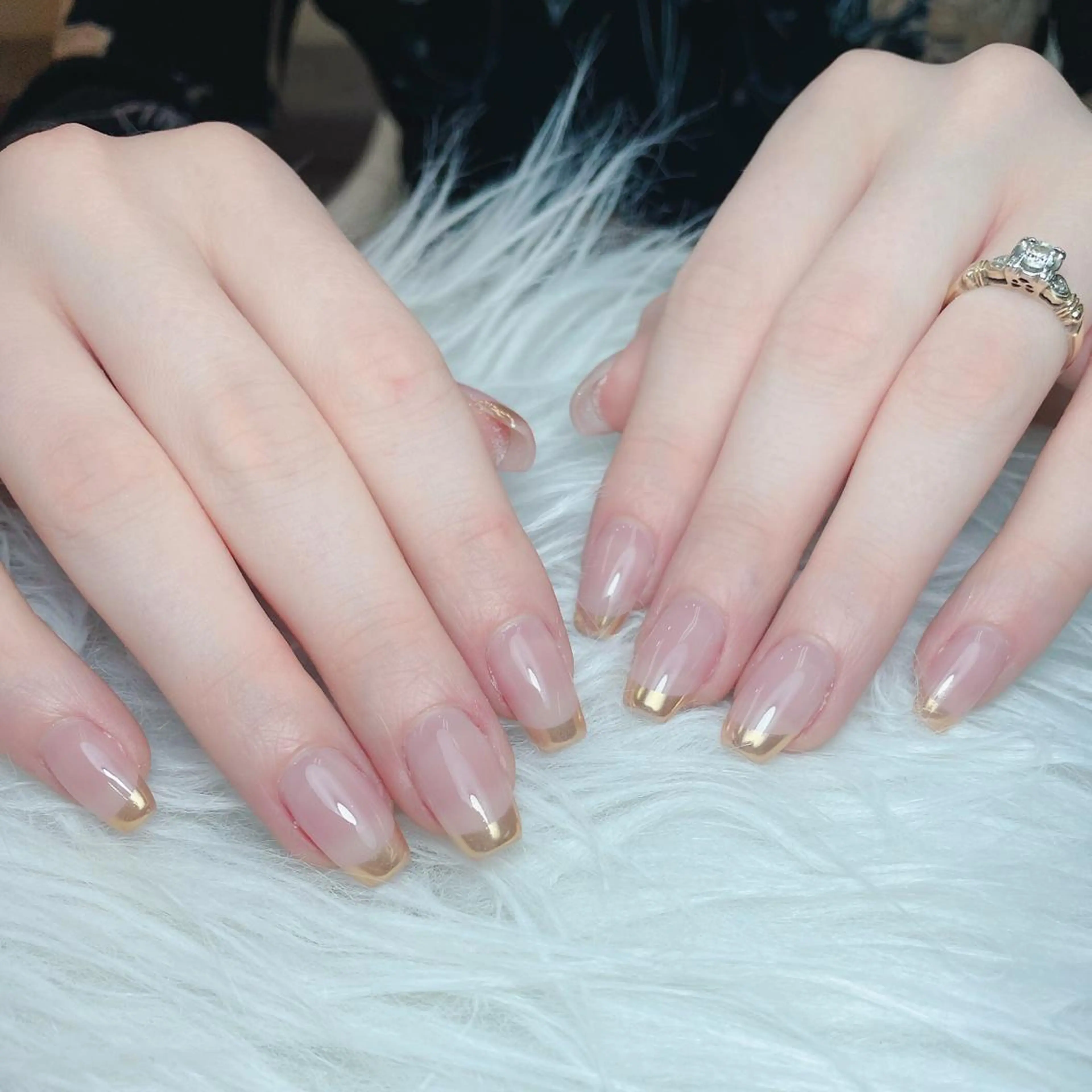 ネイル フレンチネイル ハート 韓国ネイル ミラーネイル リボン Melody Nail所属・Melody  3D/スカルプ専門店のネイルデザイン