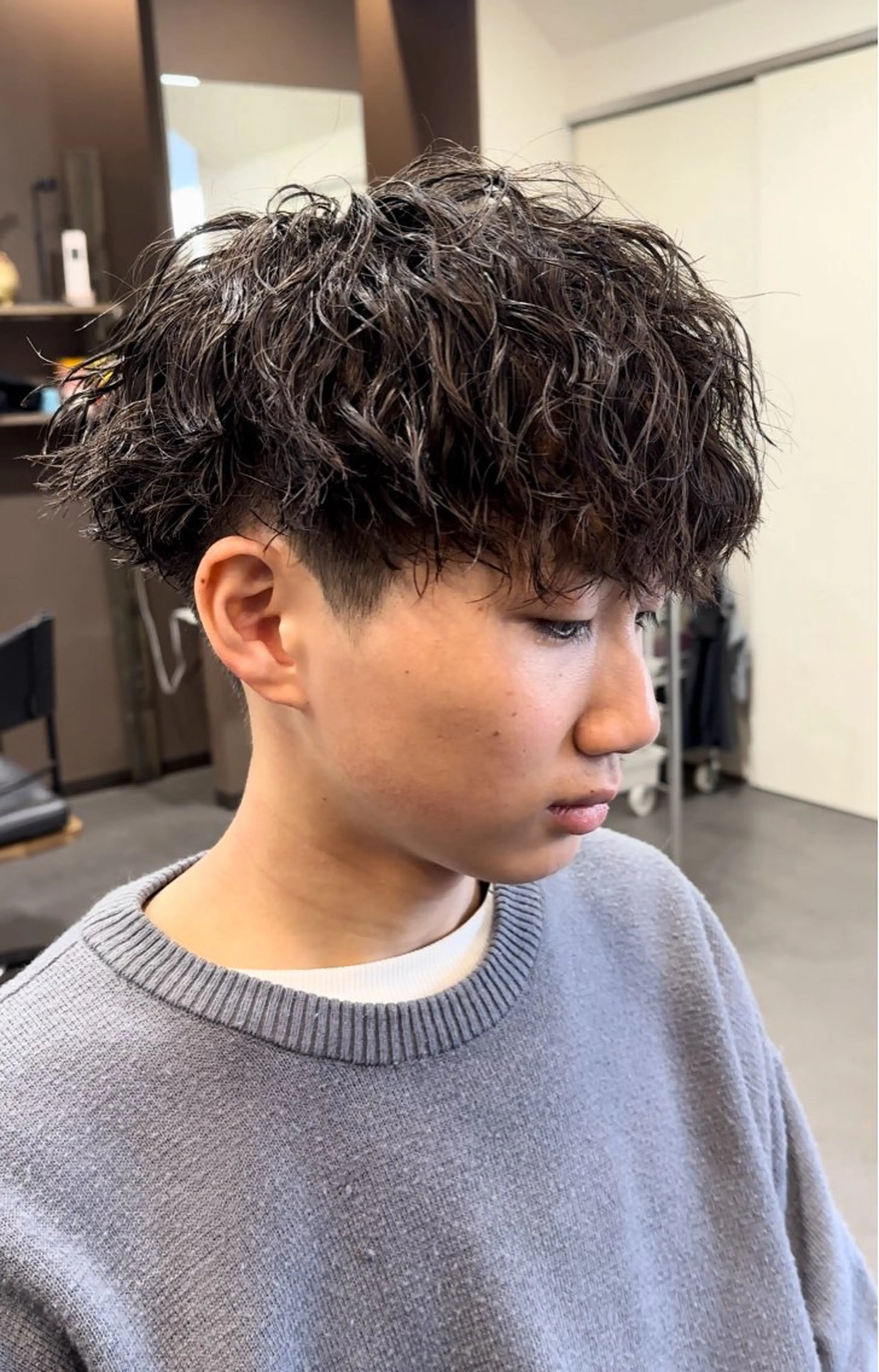 パーマ メンズ マッシュ メンズパーマ カット パーマ 年間2000名担当◎ パーマ職人/仲原佑樹のヘアスタイル