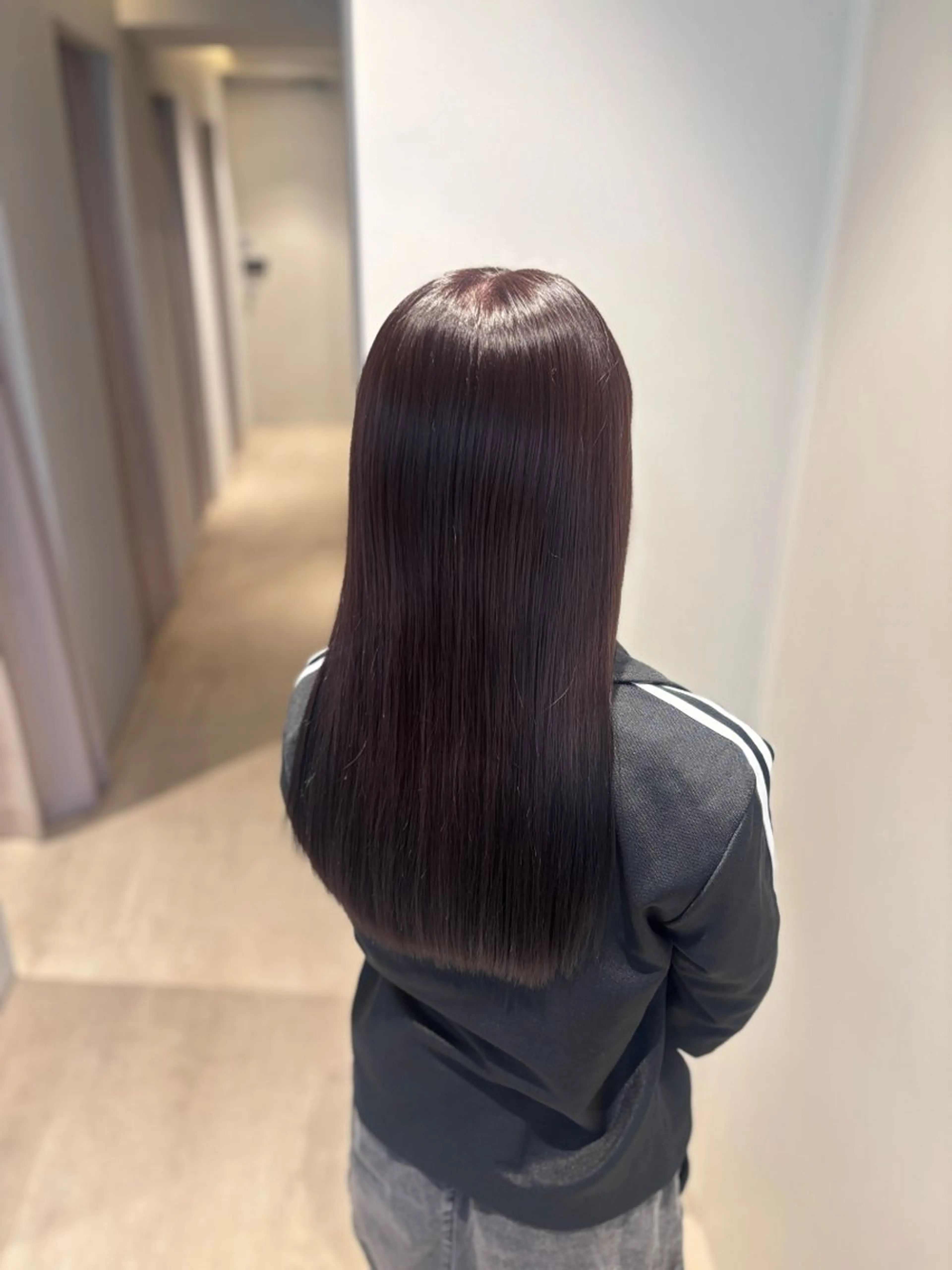 ロング カラー トリートメント 髪質改善カラー ブラウン🤎YUMEのヘアスタイル