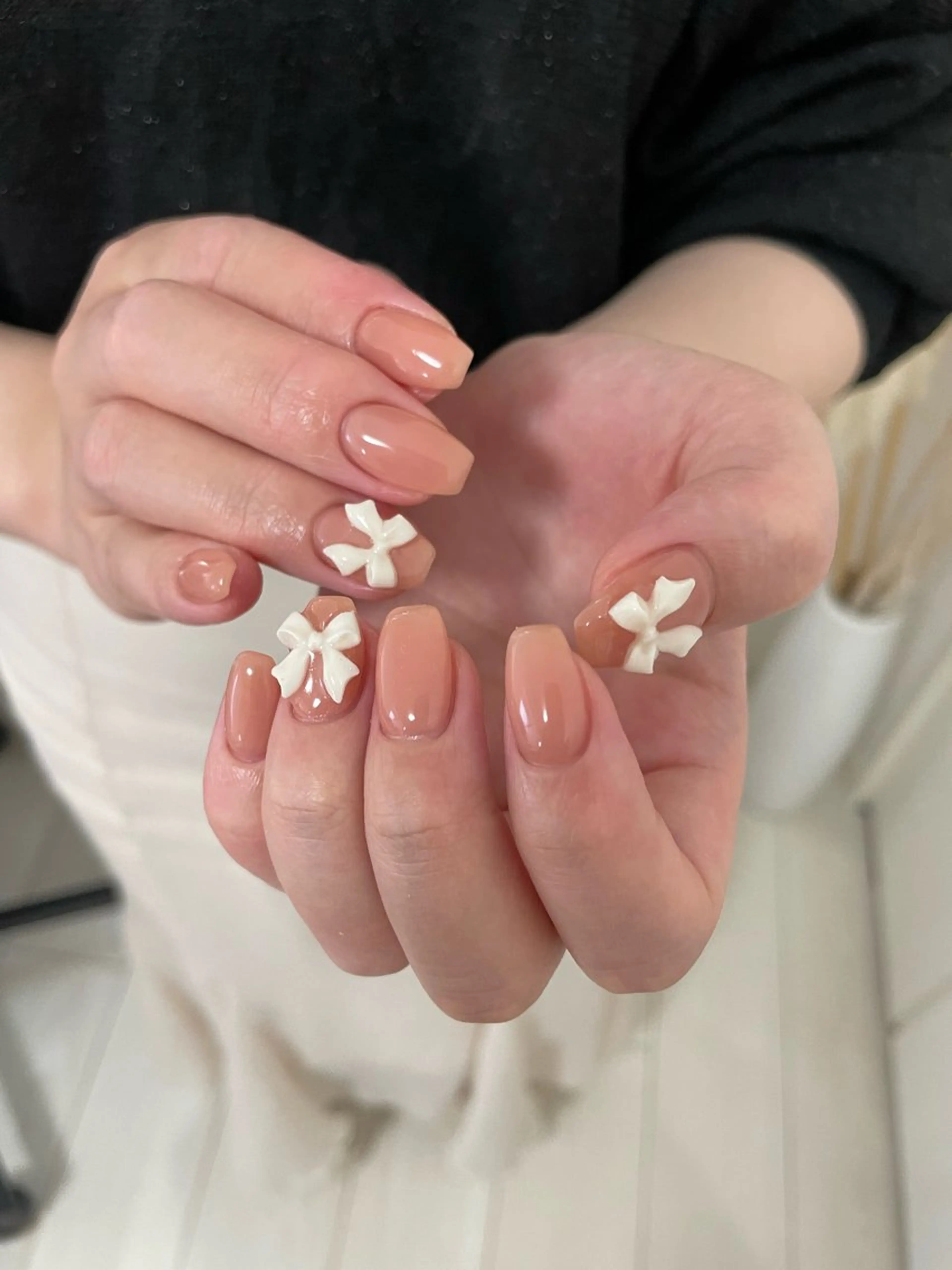 ネイル リボン ハンドネイル Elle. RIONのネイルデザイン