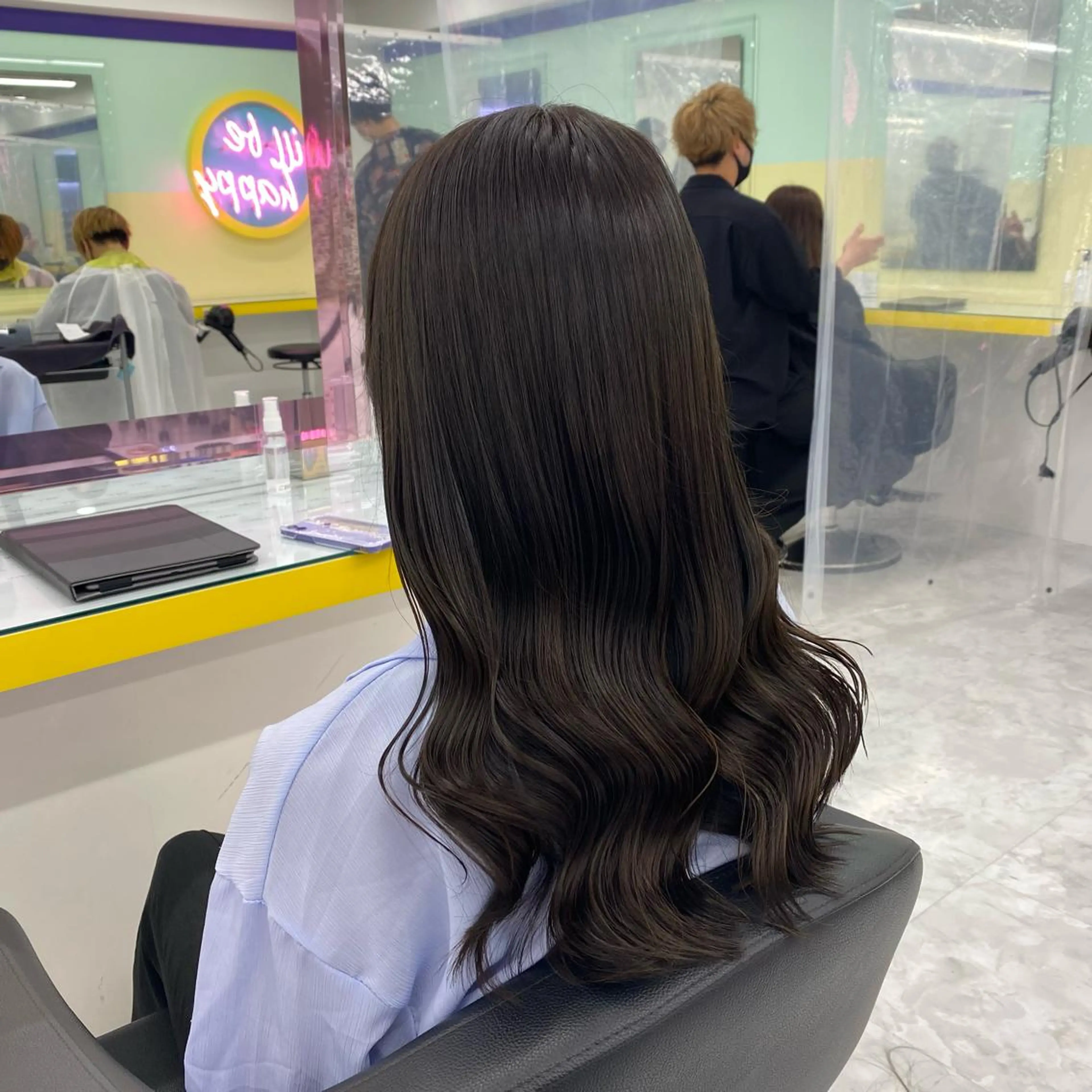 セミロング カラー ヘアアレンジ ヘアカラー GOTODAY shair salon 横浜mare店所属・透明感抜群カラー mai🍑♡のヘアスタイル