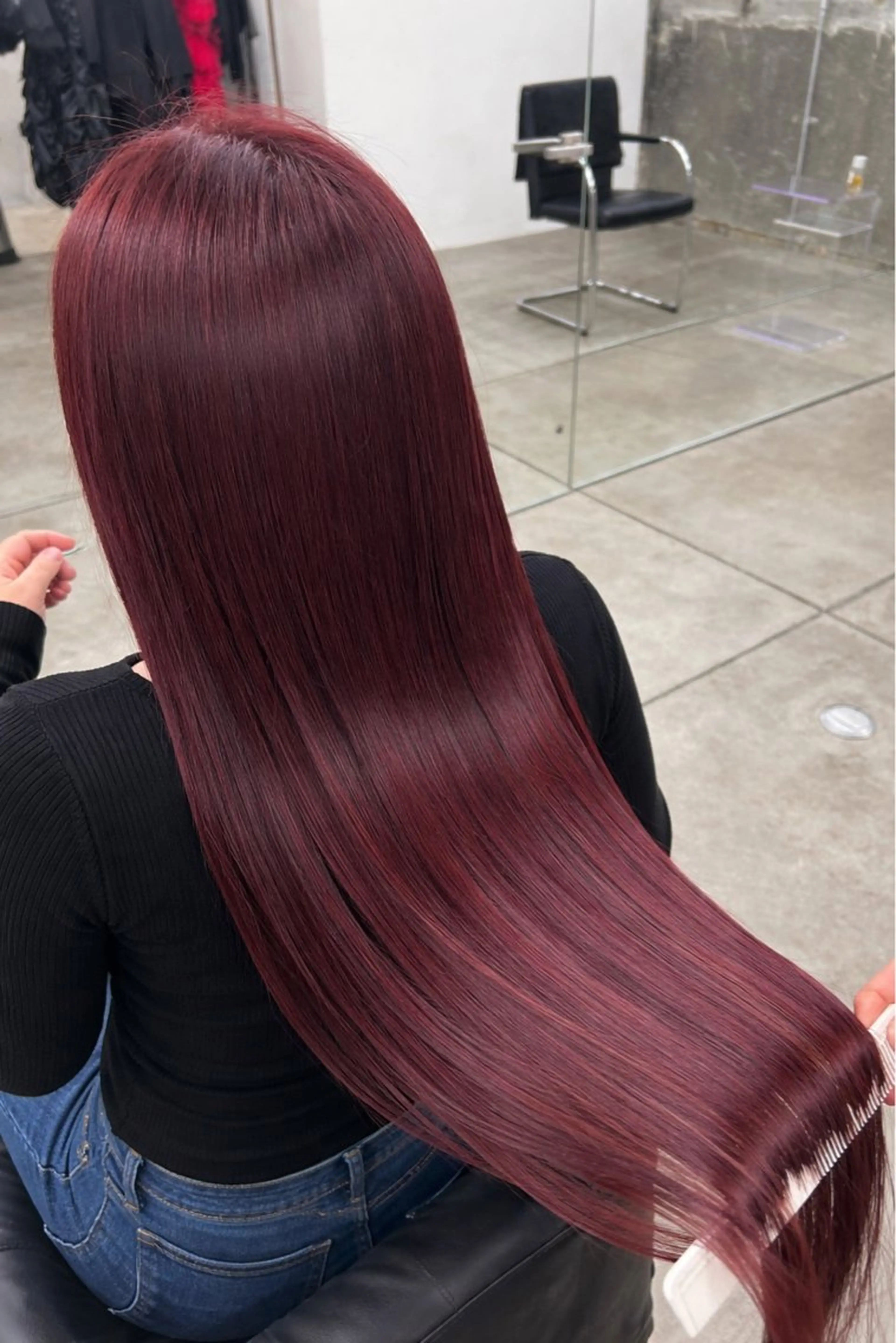 ロング カラー 北浦 雅のヘアスタイル