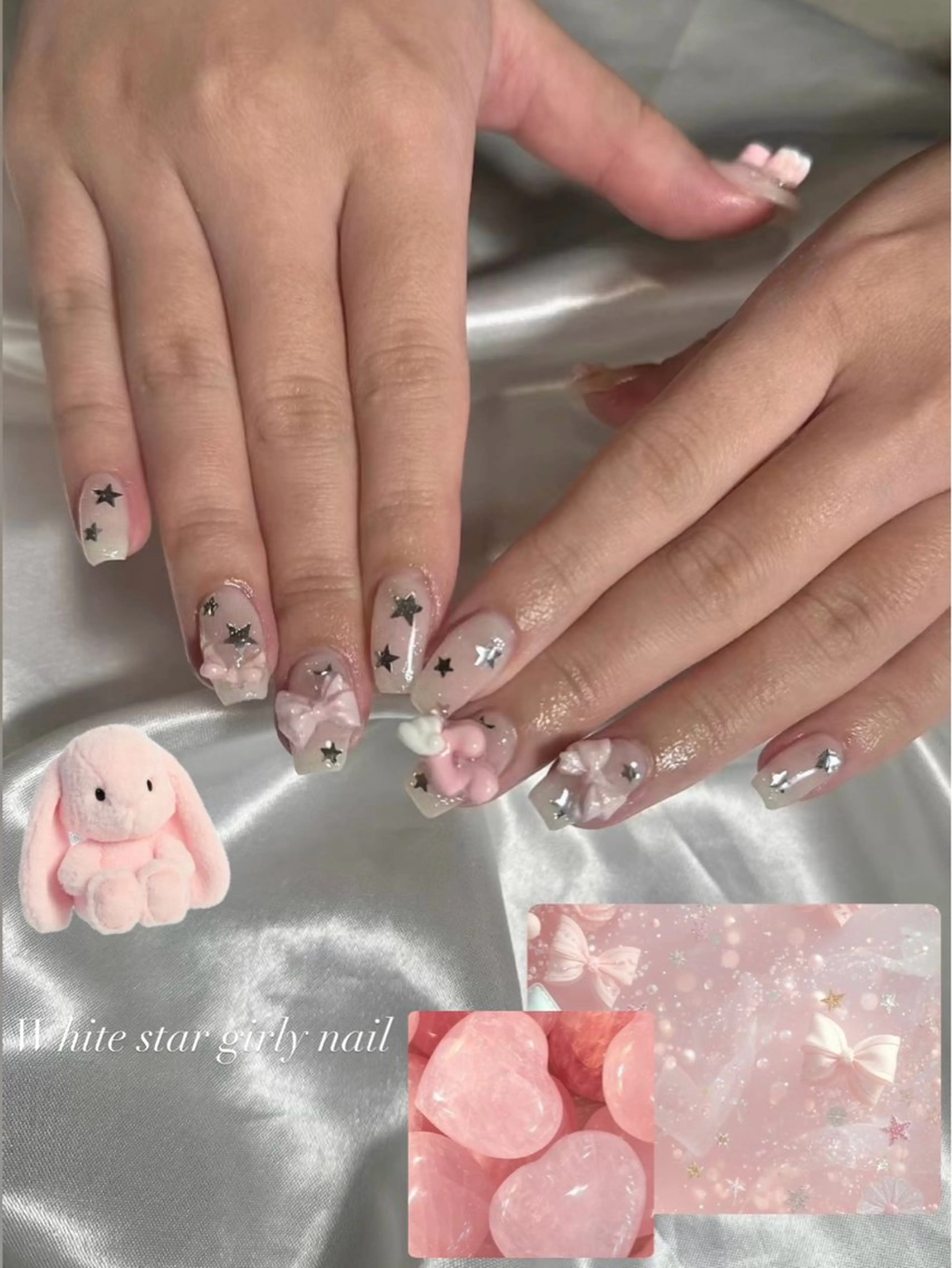 ネイル tsuki🎀ワンホ ン🍒ガーリー🪄のネイルデザイン