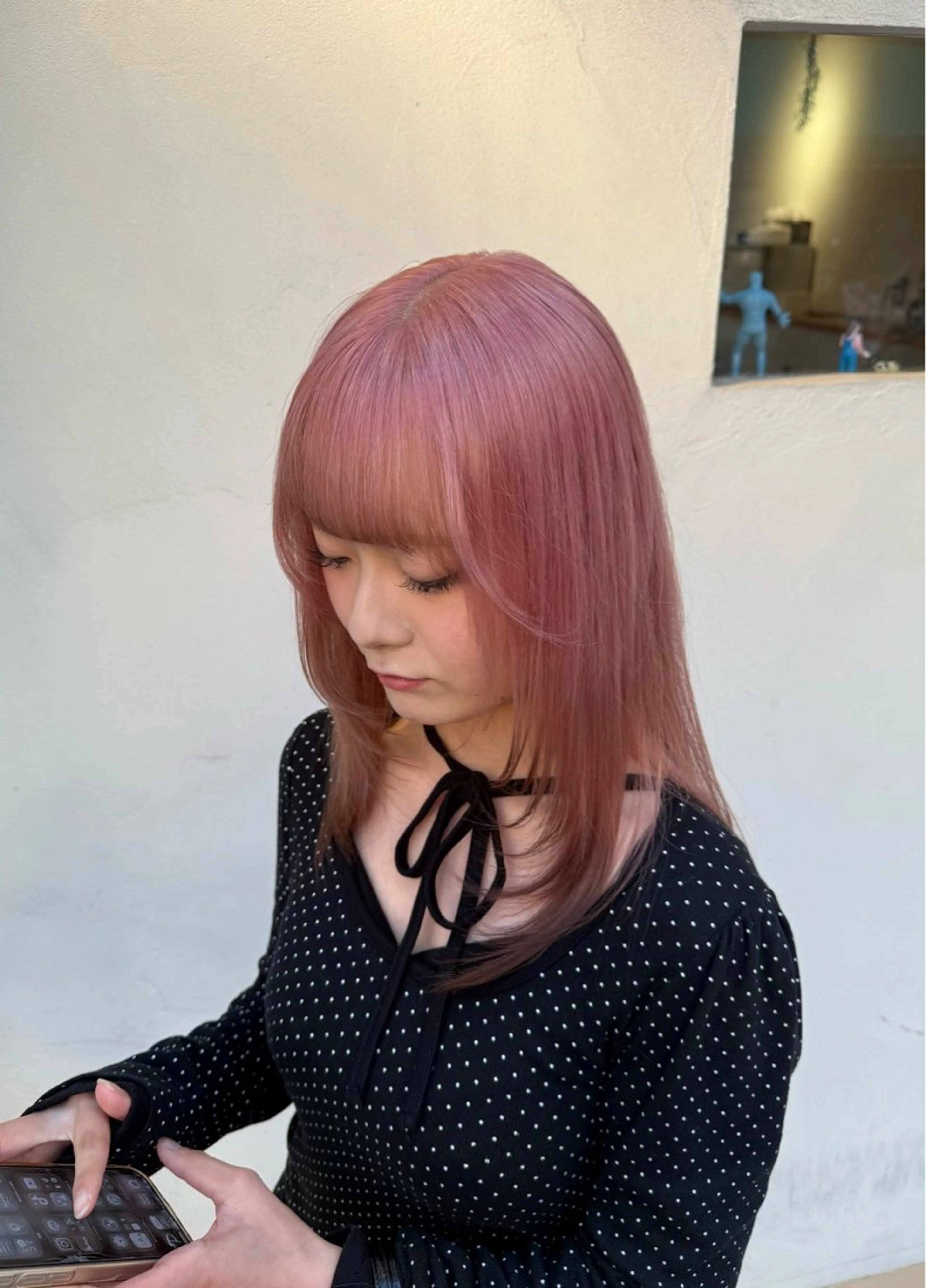 ミディアム 顔周りカット レイヤーカット 鈴木 海都のヘアスタイル