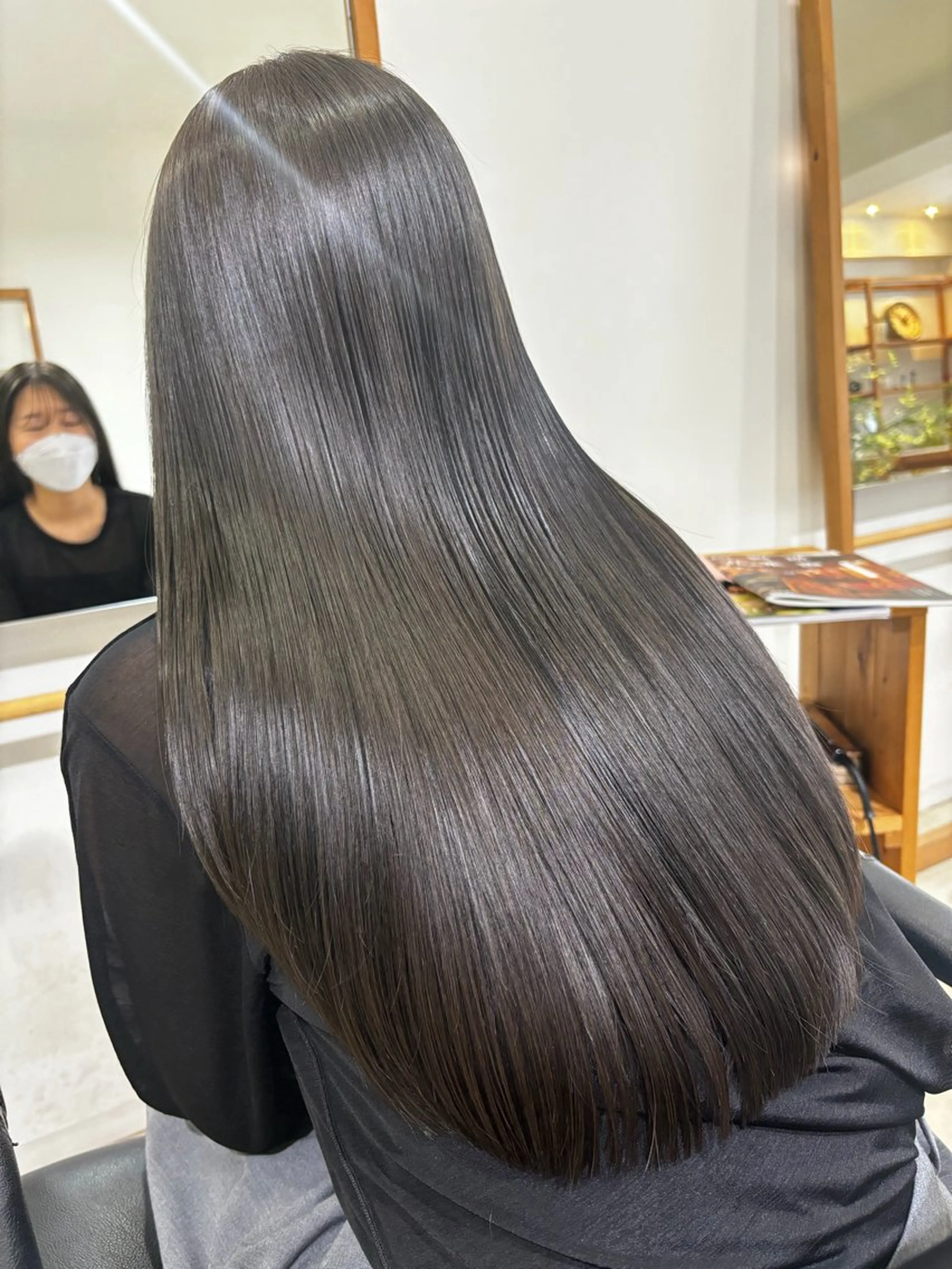 ロング カラー パーマ ヘアアレンジ ショートボブ ブリーチ ケアブリーチ ダブルカラー ハイライトカラー ヘアカラー トリートメント misa🫧ナチュラ ル縮毛矯正/髪質改善のヘアスタイル