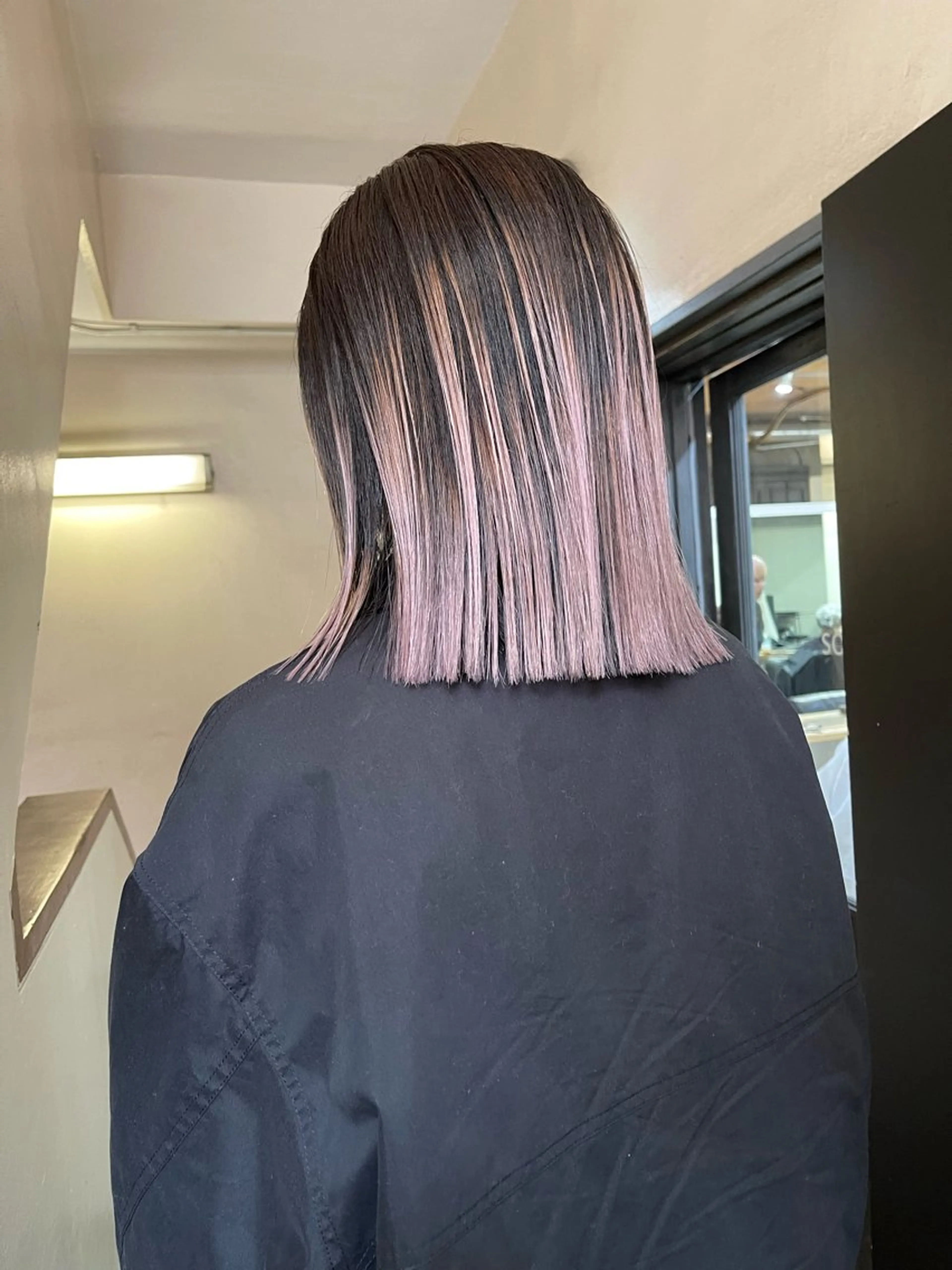 ミディアム カット ヘアカラー トリートメント ヘアセット 安部佑哉/ハイトーン /レイヤー/グランジのヘアスタイル