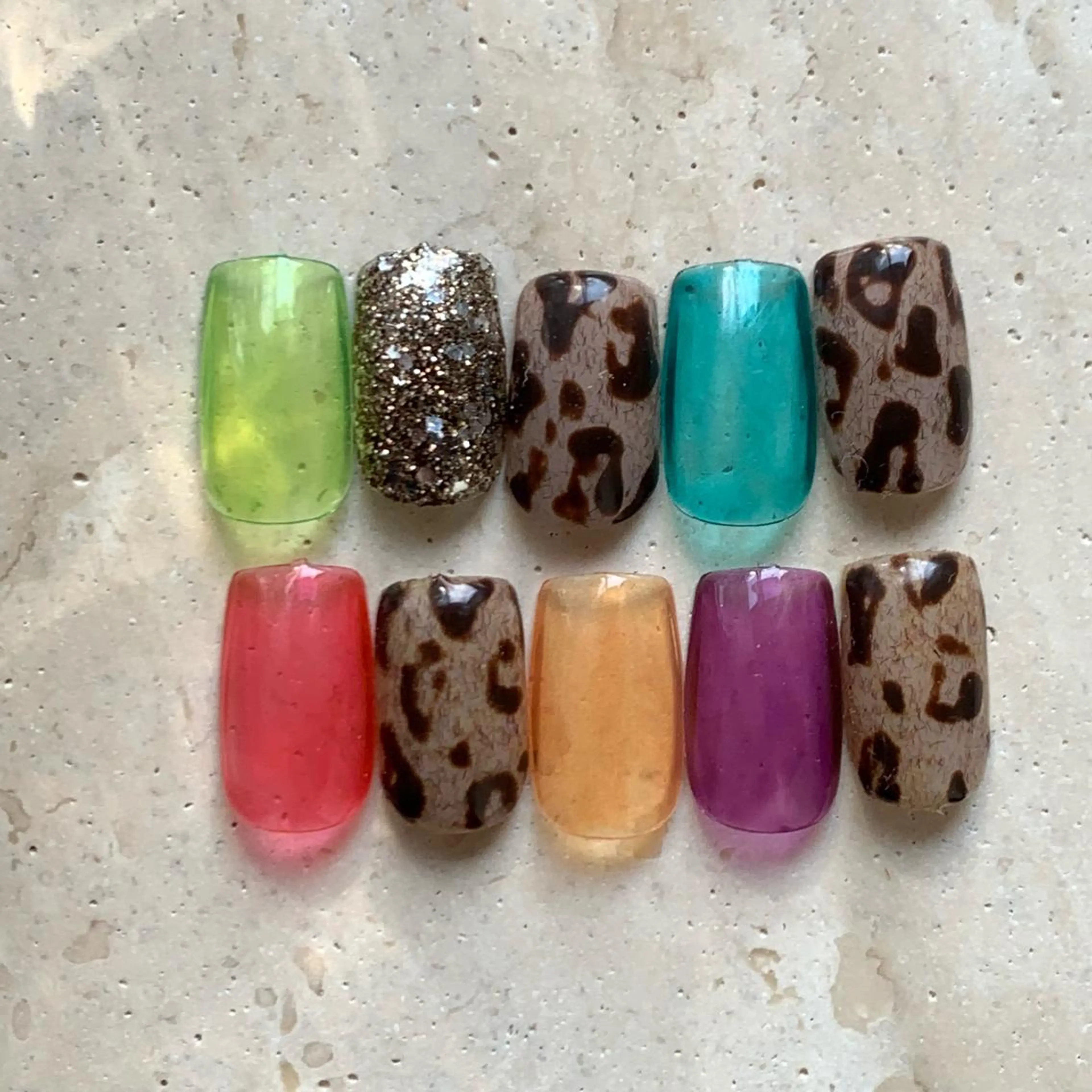 ネイル クリアネイル ラメ(グリッター) マットネイル T Kのネイルデザイン