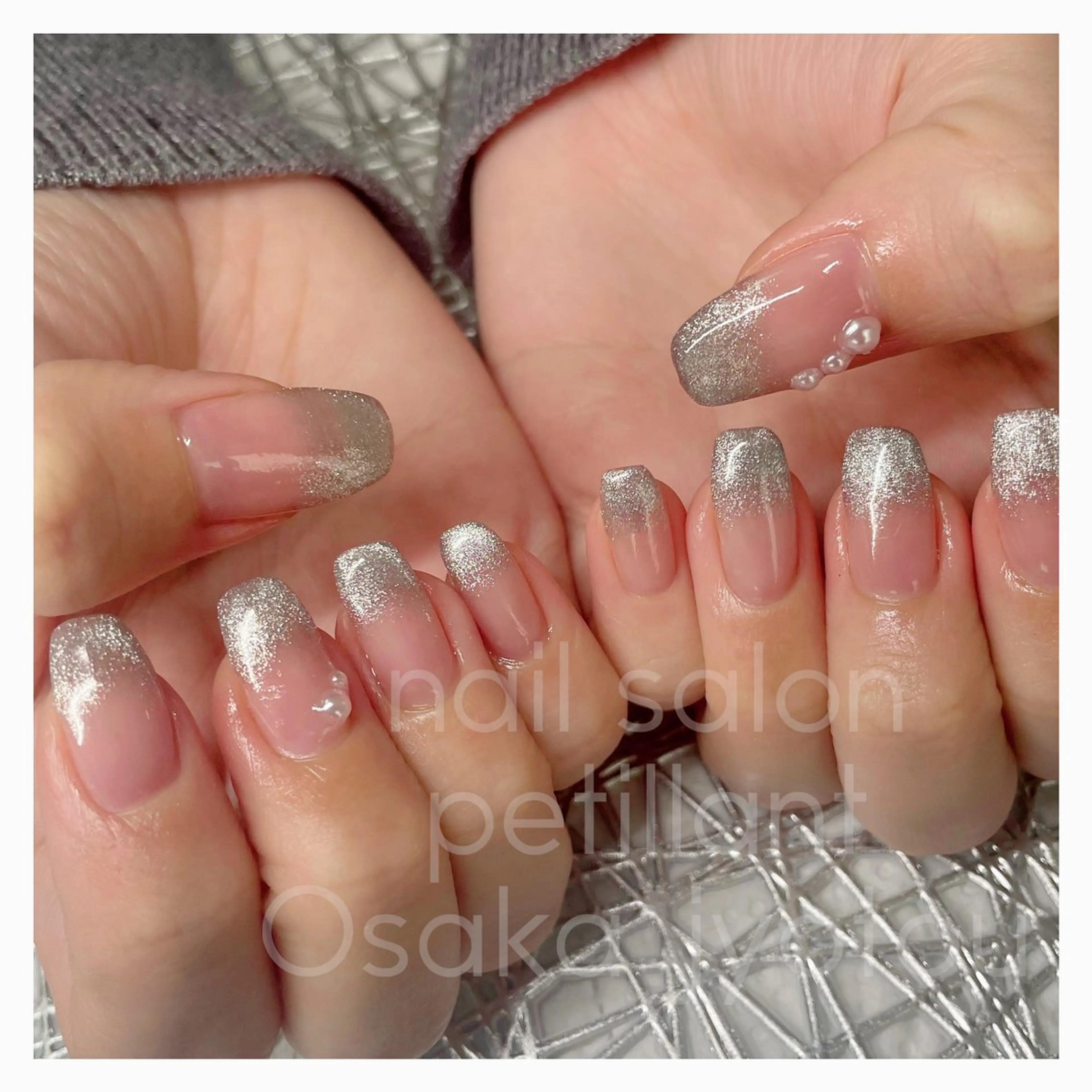 ネイル 卒業式 マグネットネイル おそろいネイル petillant所属・nail salon petillantのネイルデザイン