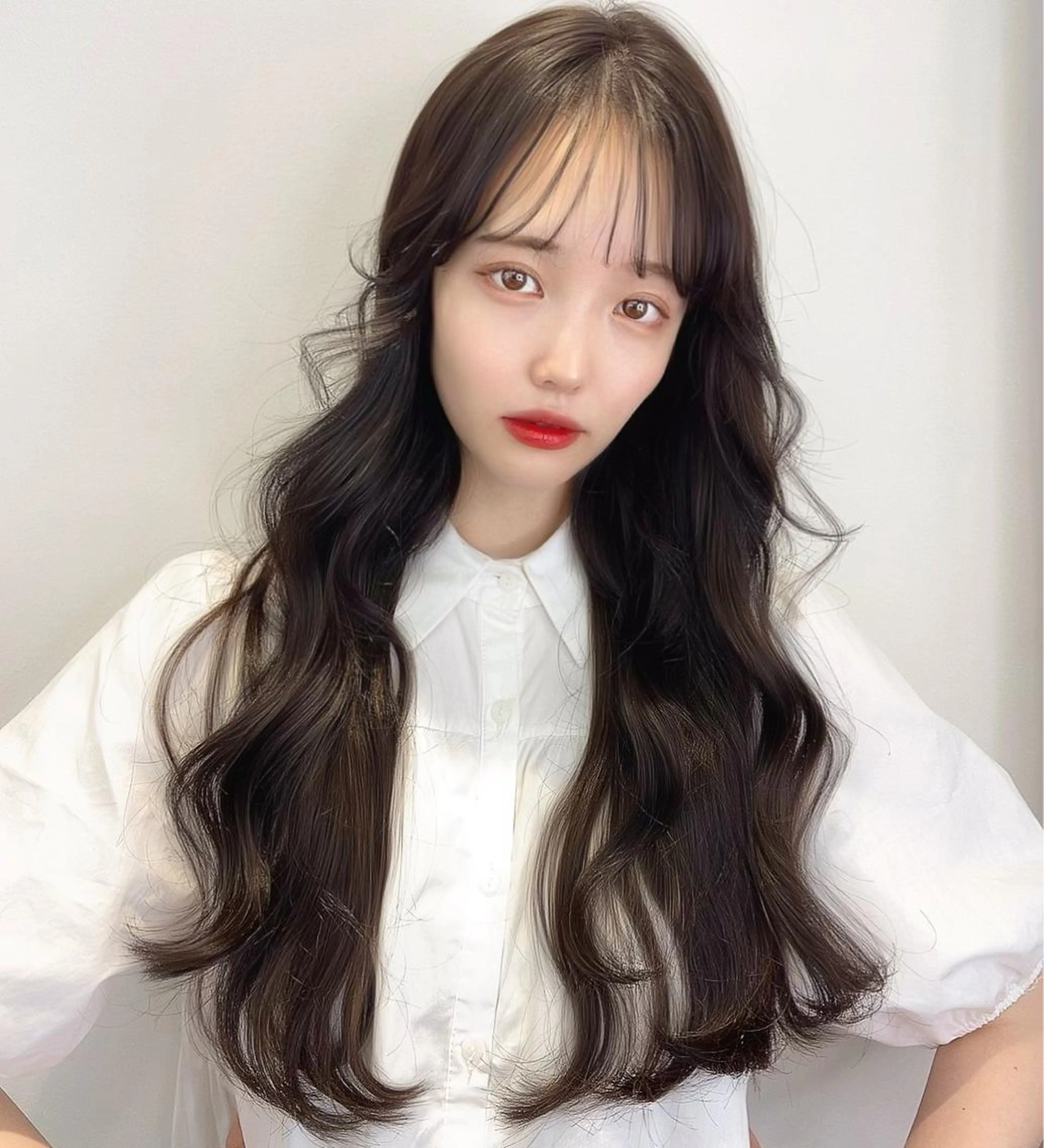 ロング カラー ヘアアレンジ 韓国風ヘア カット ヘアカラー トリートメント ヘアセット レイヤーカット指名 No.1💖マユカのヘアスタイル