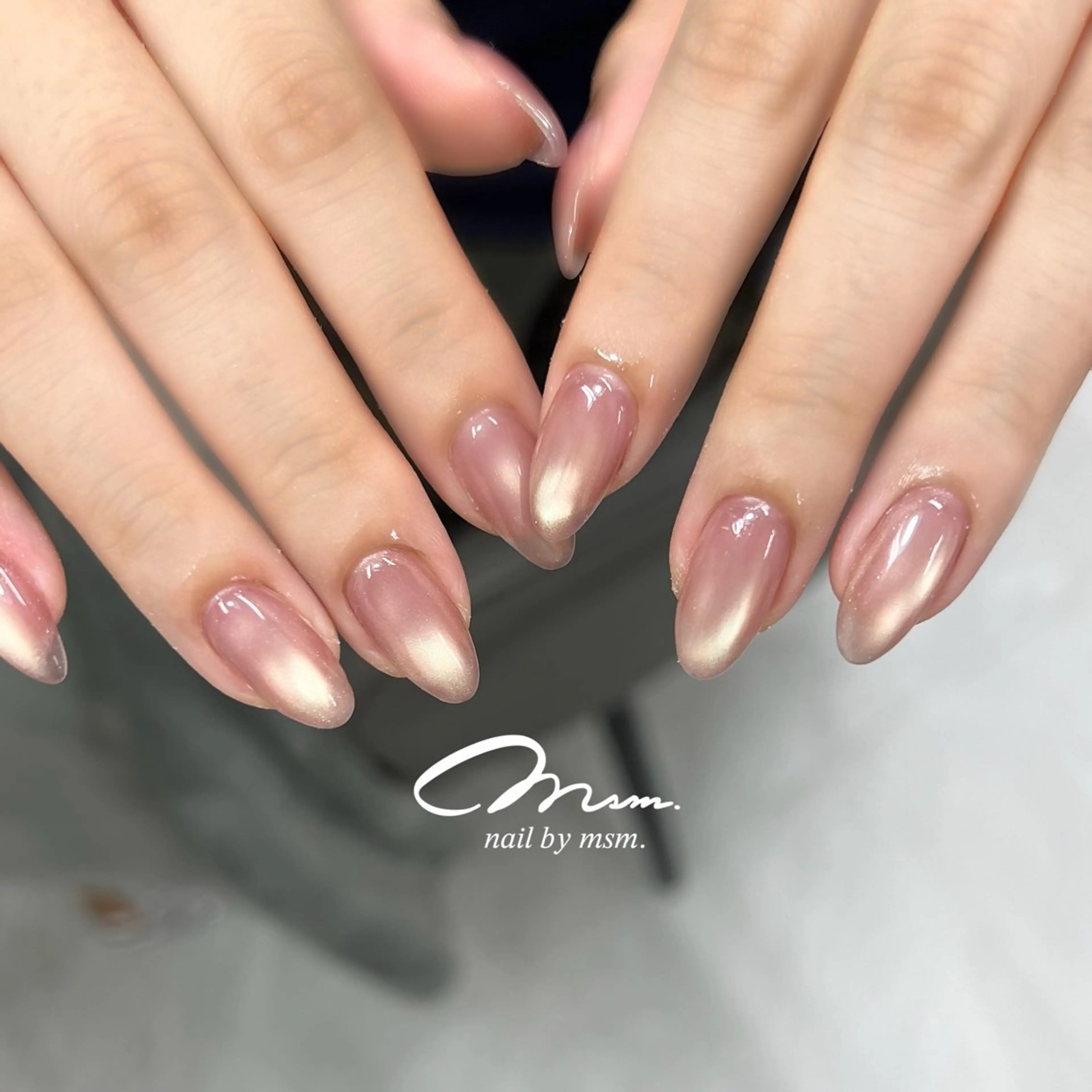 唯一無二の輝き✨大人気ブランドenoiミルマグ💅🏻【自爪に負担をかけない一層残しフィルイン&他店様ジェルオフ込み】の写真