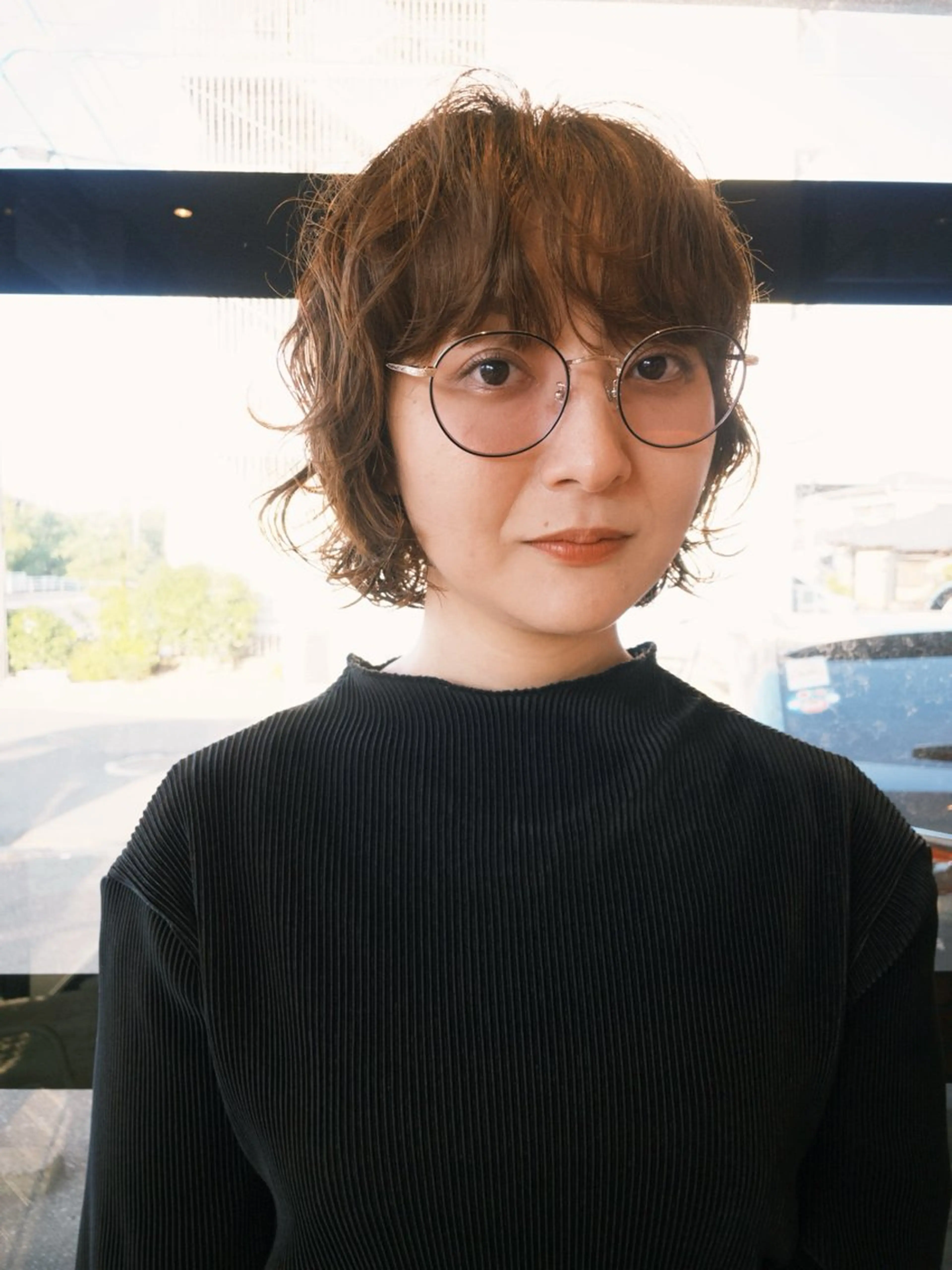 ショート カラー パーマ カット ヘアカラー パーマ GUESTs所属・優音 /YUi/パーマのヘアスタイル