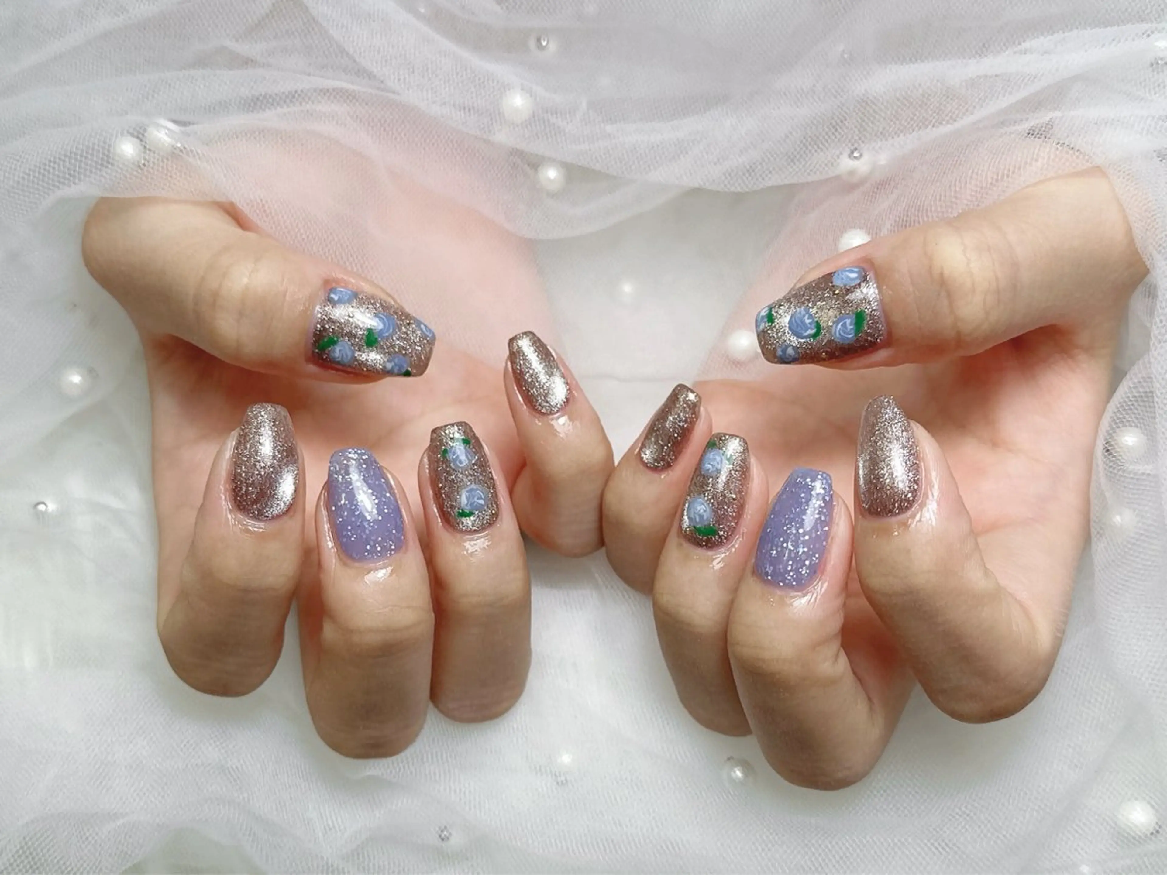 ネイル ハンドネイル 【Eclat エクラ】nail&beauty所属・Eclat〔エクラ〕 MOEKA𝜗𝜚*のネイルデザイン