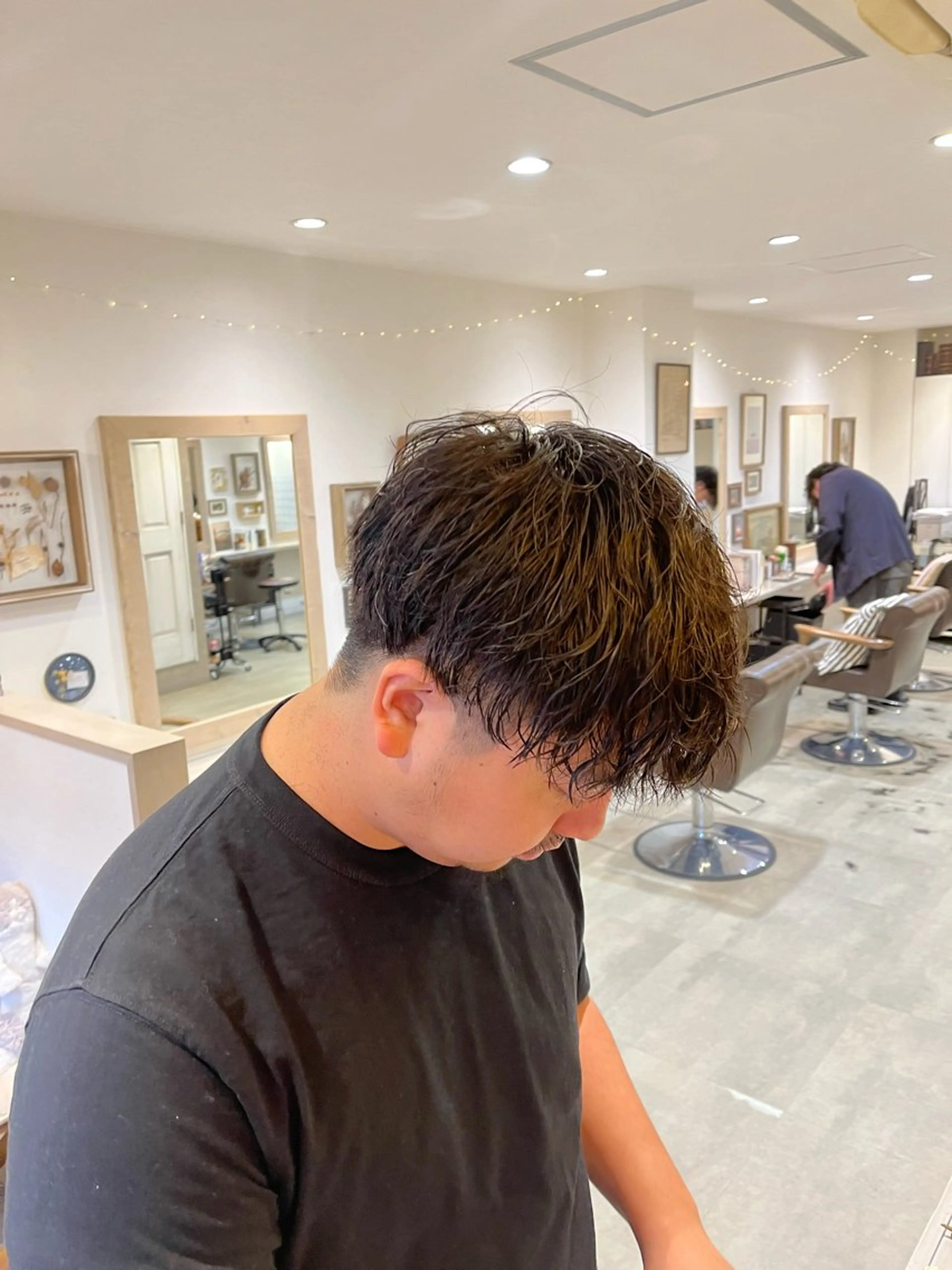 大人気沸騰中‼️カット+✂️シャドウパーマ👤の写真