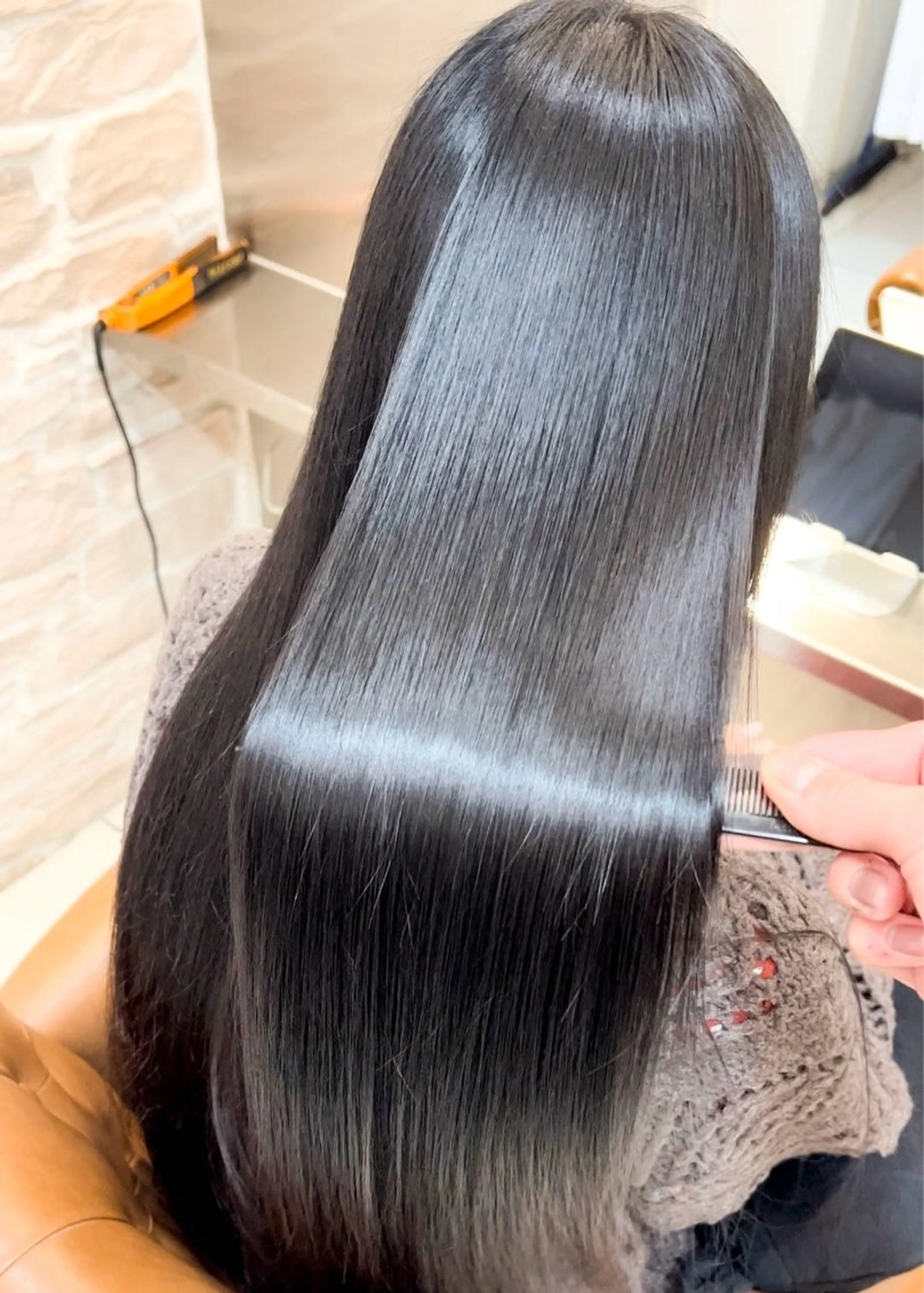 ロング ショートボブ ボブ 髪質改善 縮毛矯正 トリートメント 縮毛矯正 トリートメント アンルポン所属・unlepont 江坂[髪質改善]🪽のヘアスタイル