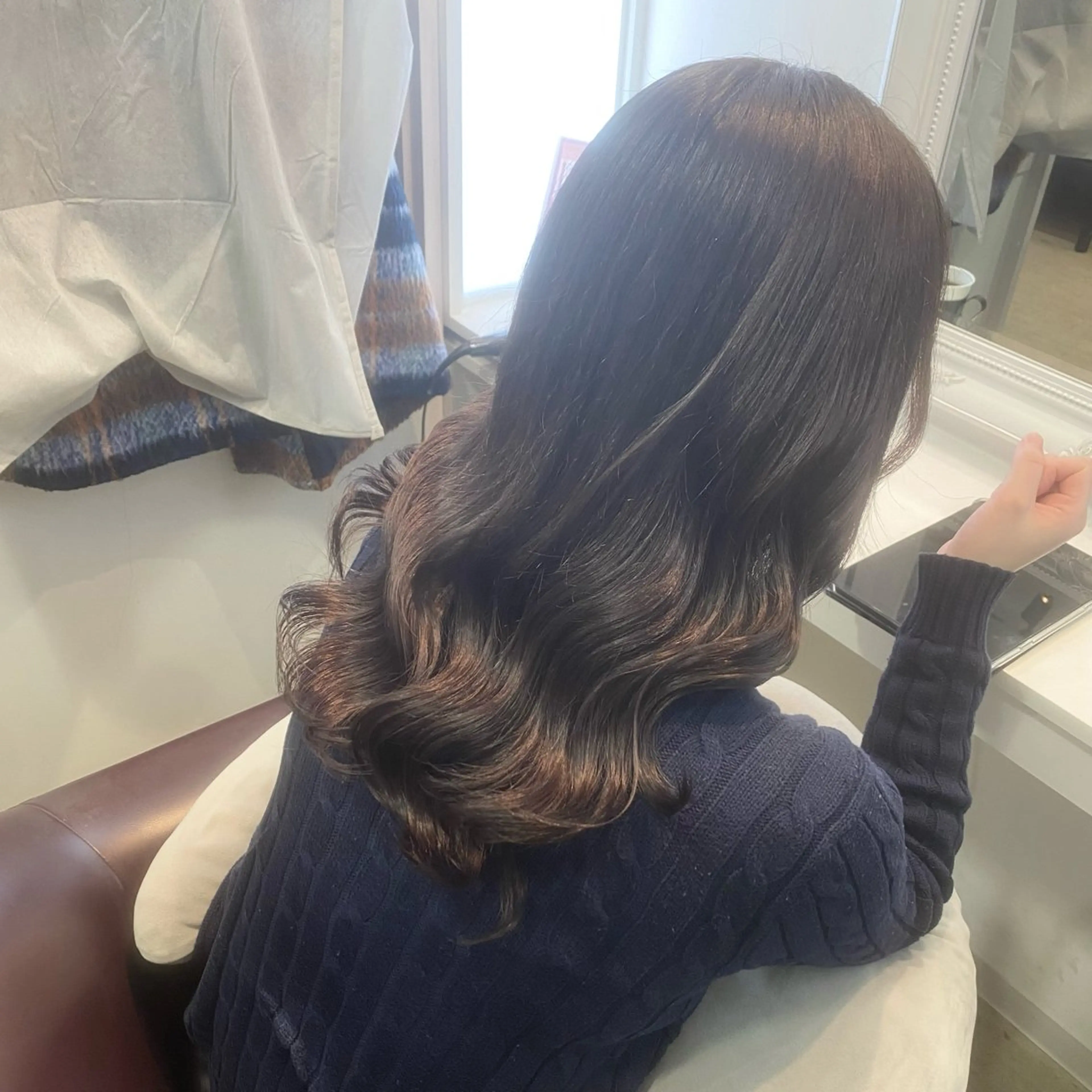 セミロング カラー 透明感カラー グレージュ ラベンダーカラー ヘアカラー 𝑆𝐴𝑂𝑅𝐼 /大森🪞🎀のヘアスタイル