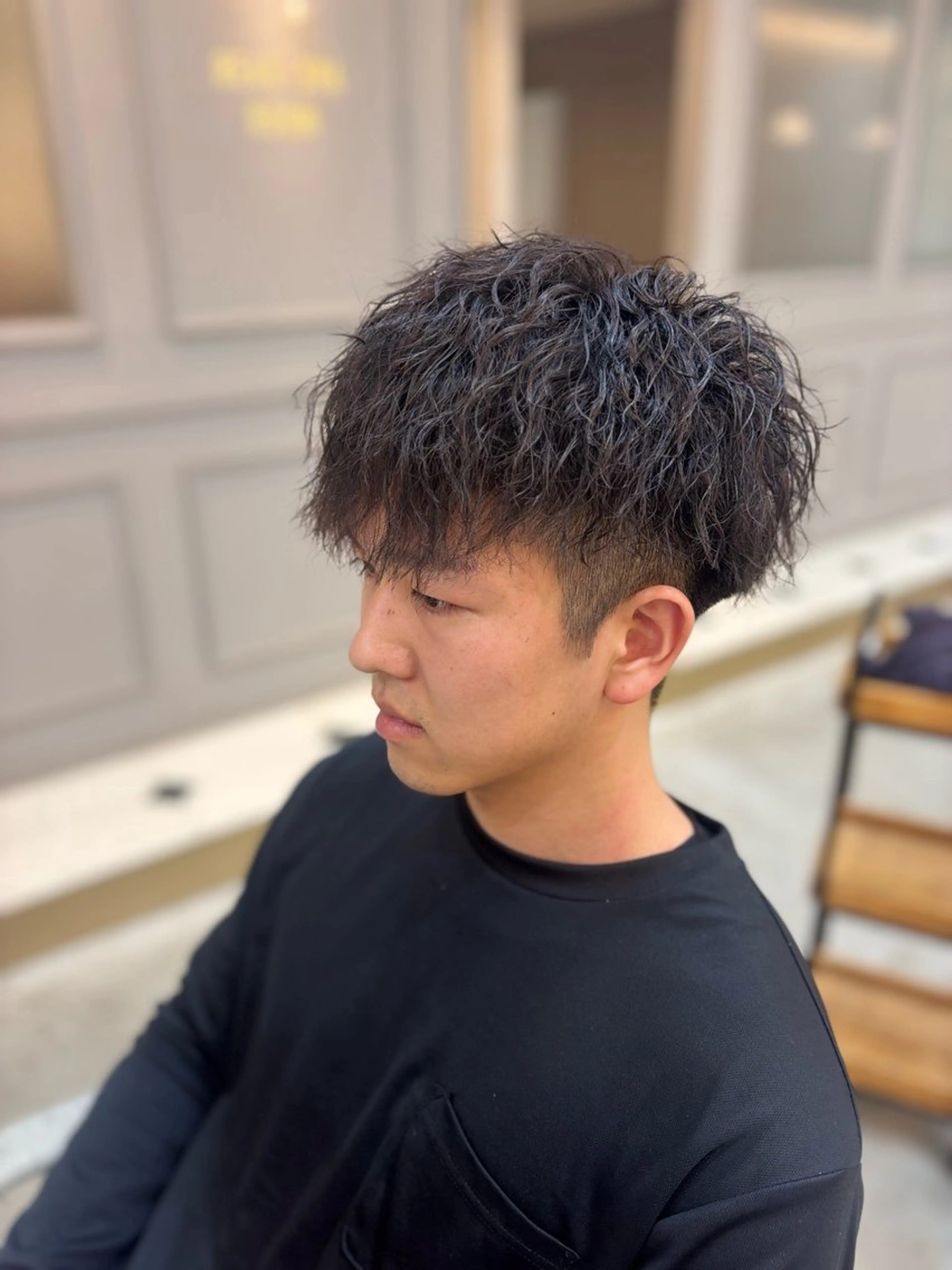 パーマ メンズ 藤野 慶太のヘアスタイル