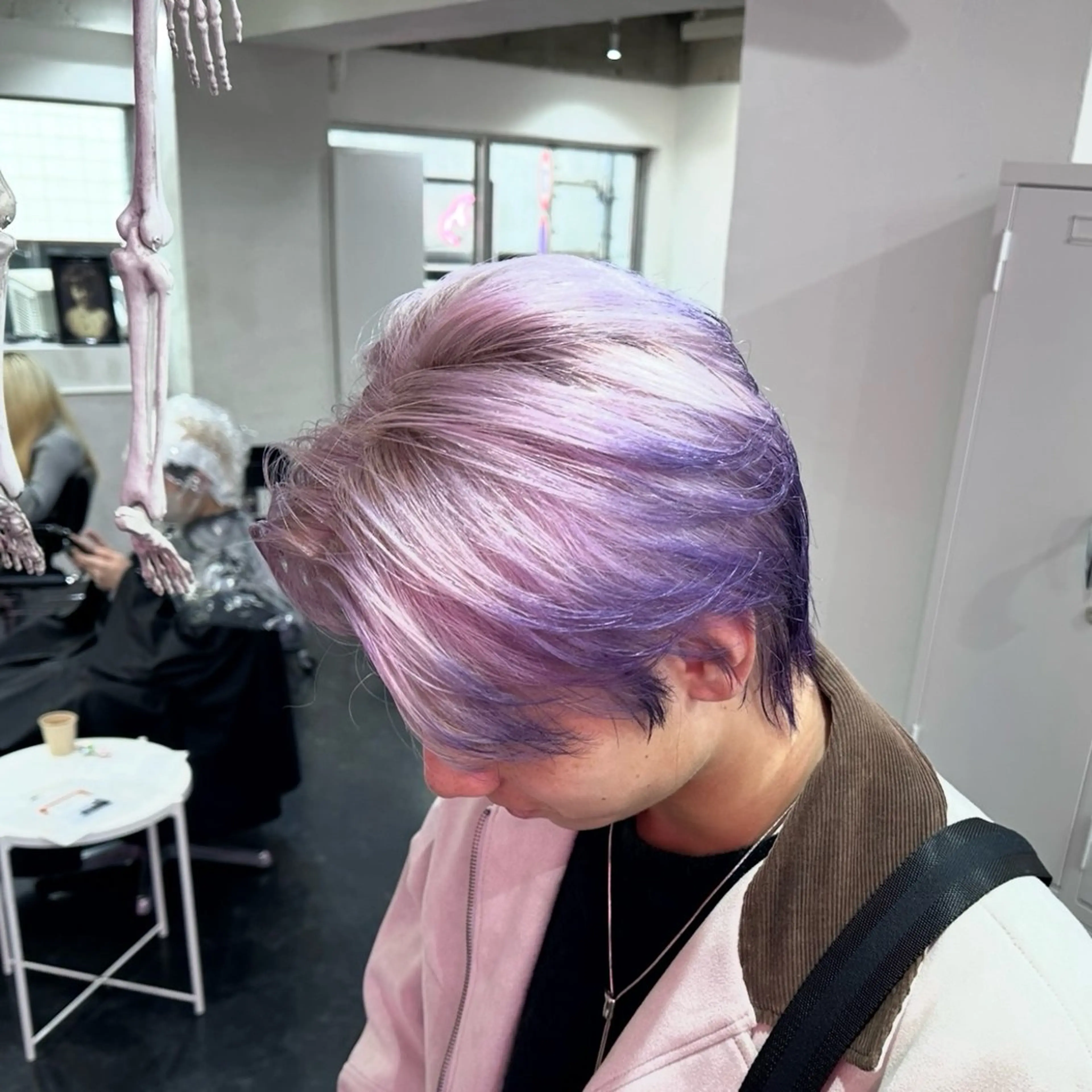 ショート カラー ヘアカラー ハイトーン/ウルフ /エクステ/ましろのヘアスタイル