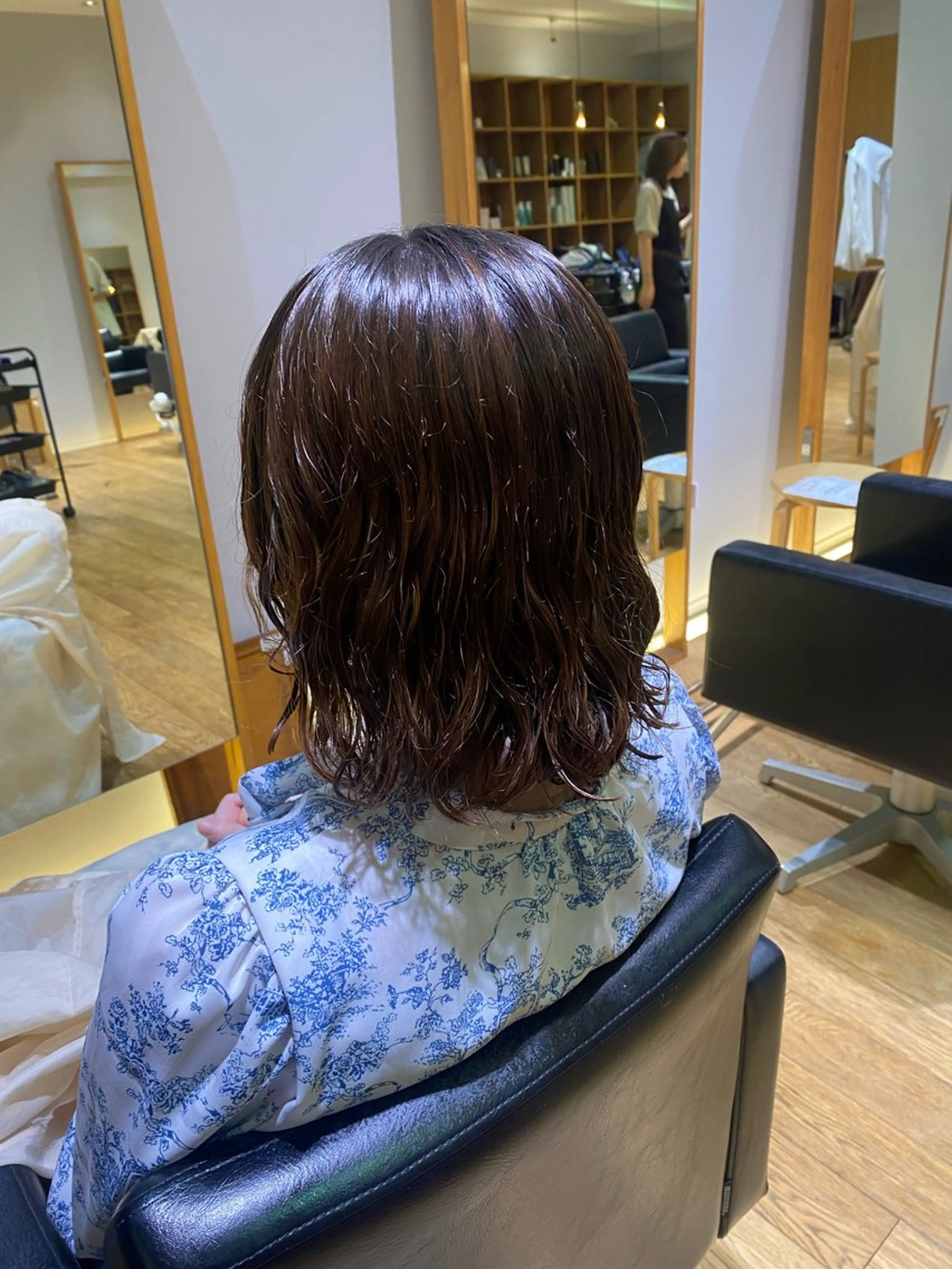 ミディアム カット パーマ なみまきパーマ/ボブ パーマ🌼杉田 萌恵のヘアスタイル