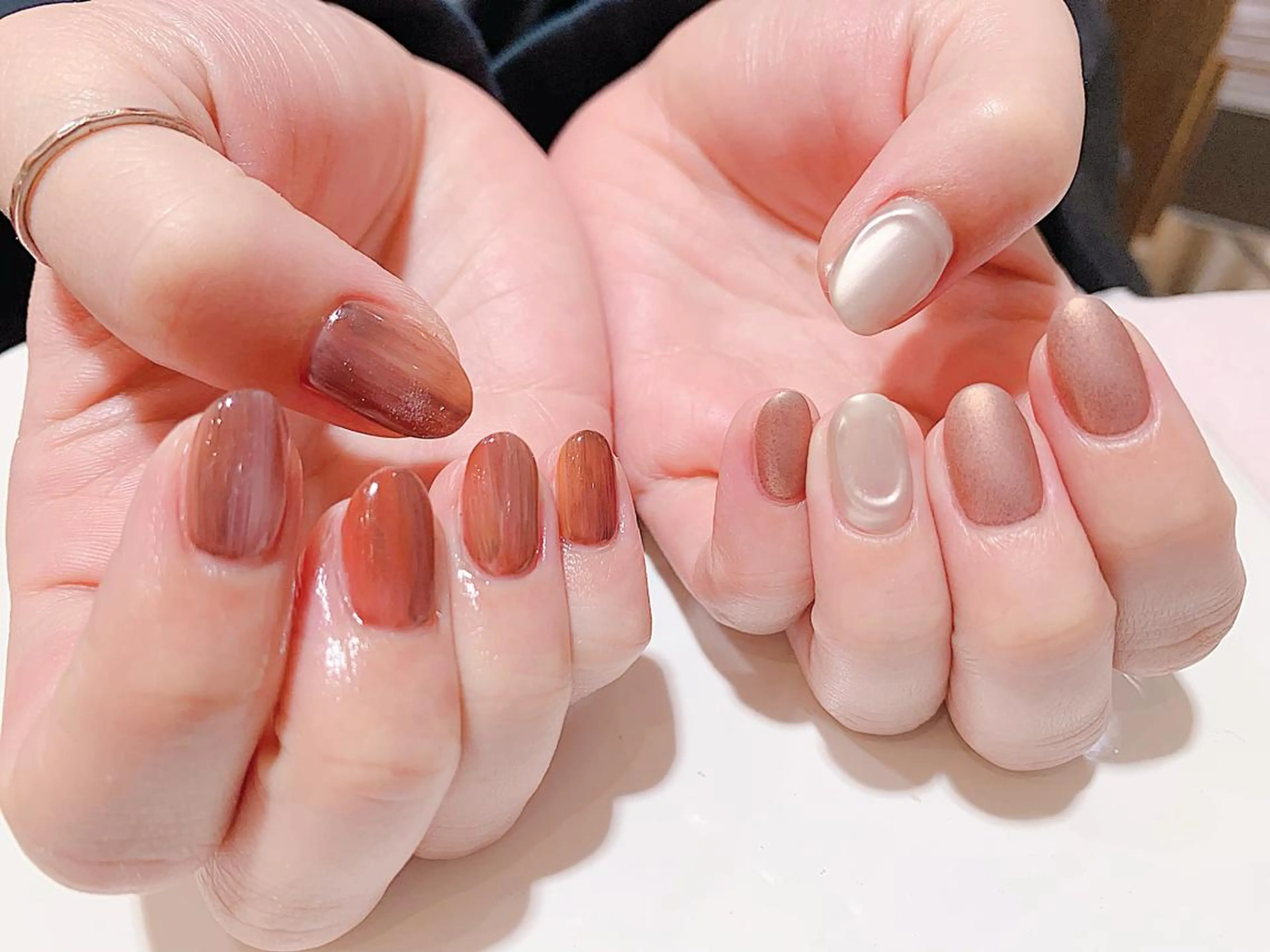 カラー パーマ ヘアアレンジ キッズ ネイル マツエク・マツパ feey ⁑erinaのネイルデザイン