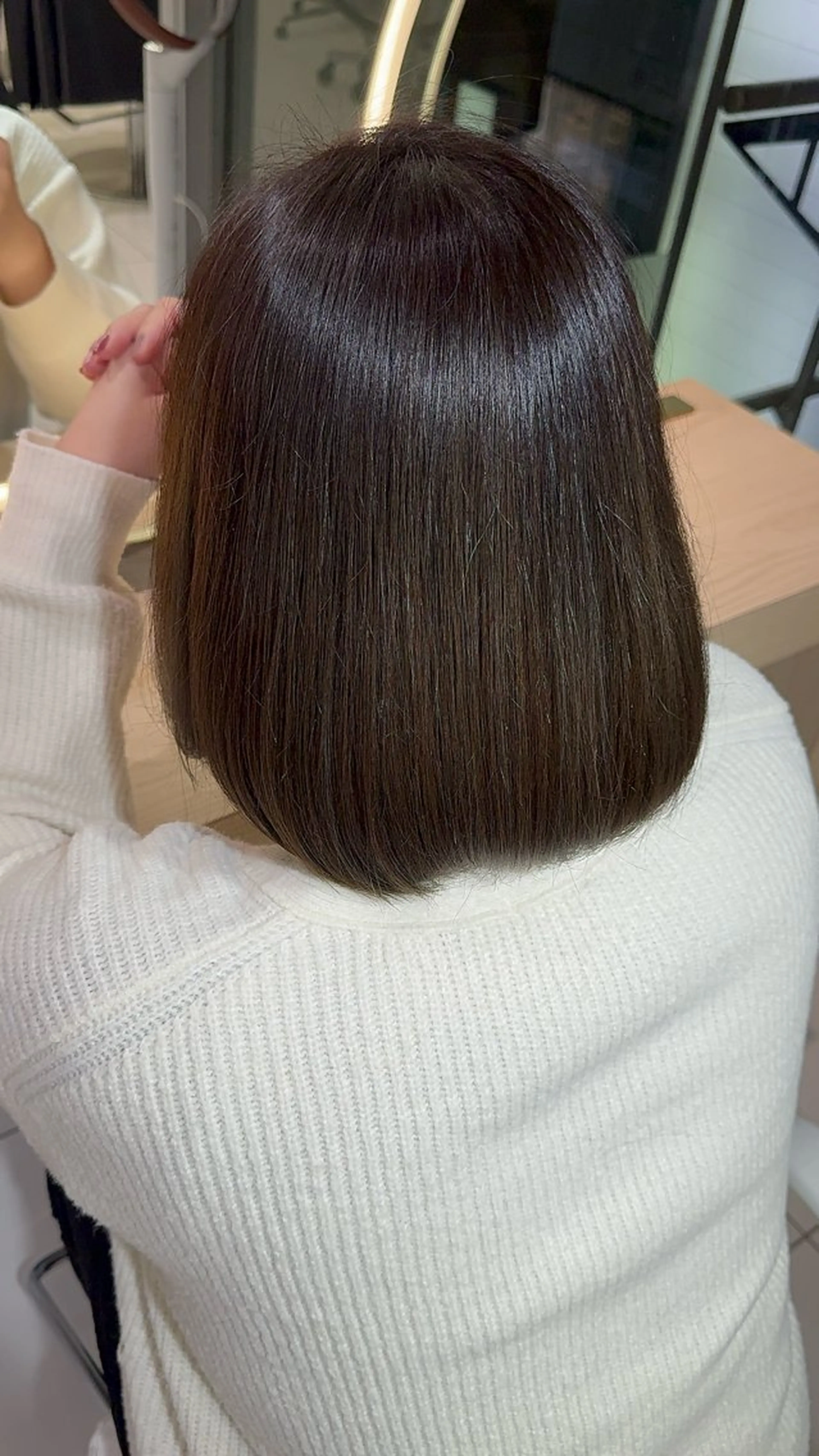 ミディアム ヘアカラー 顔まわりカット/ カラー/西野和裕のヘアスタイル