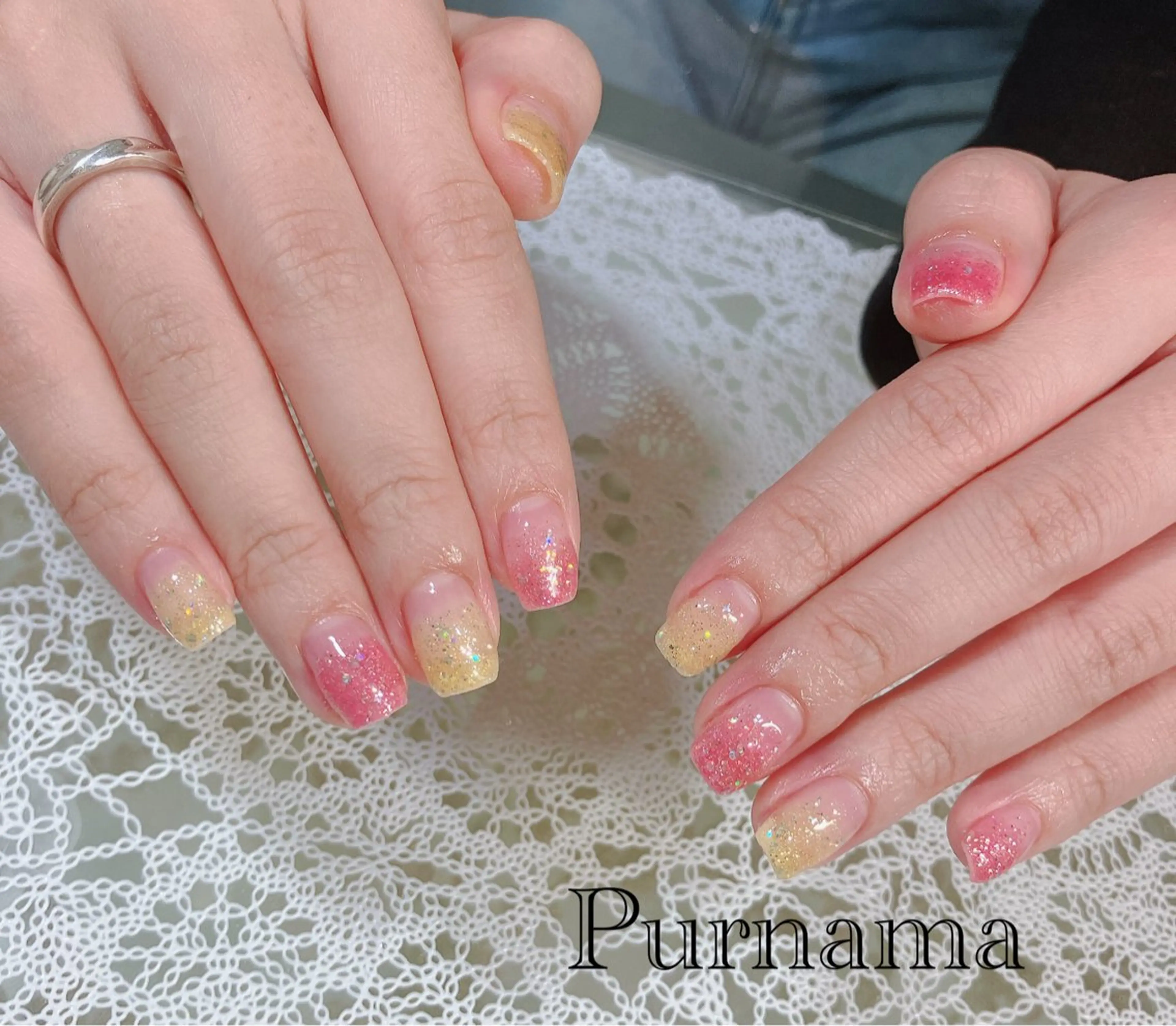 ネイル ハンドネイル Purnama(ﾌﾟﾙﾅﾓ)所属・Purnama あきのネイルデザイン