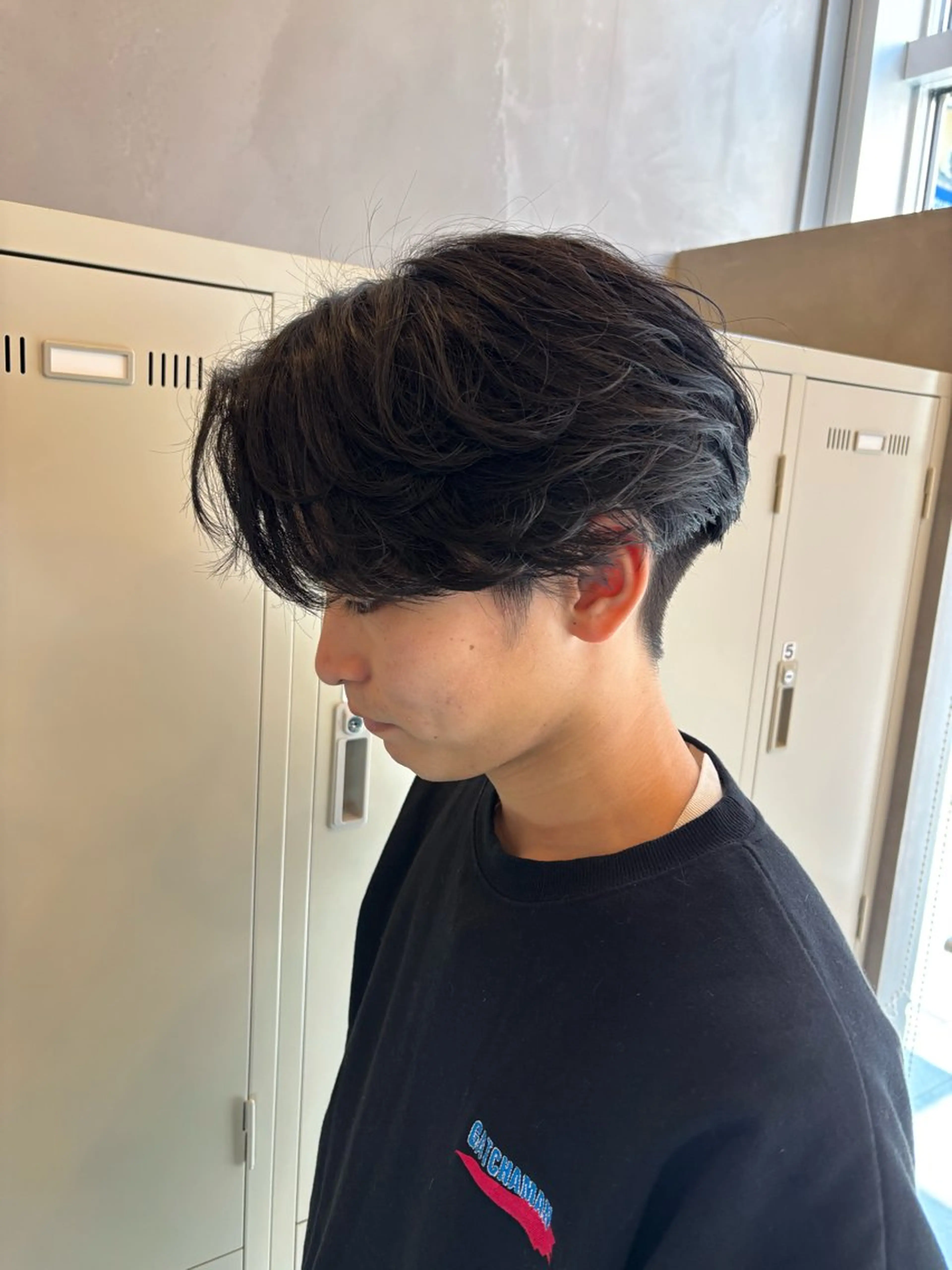 ショート メンズ カット パーマ 鹿児島 TSUBASAのヘアスタイル