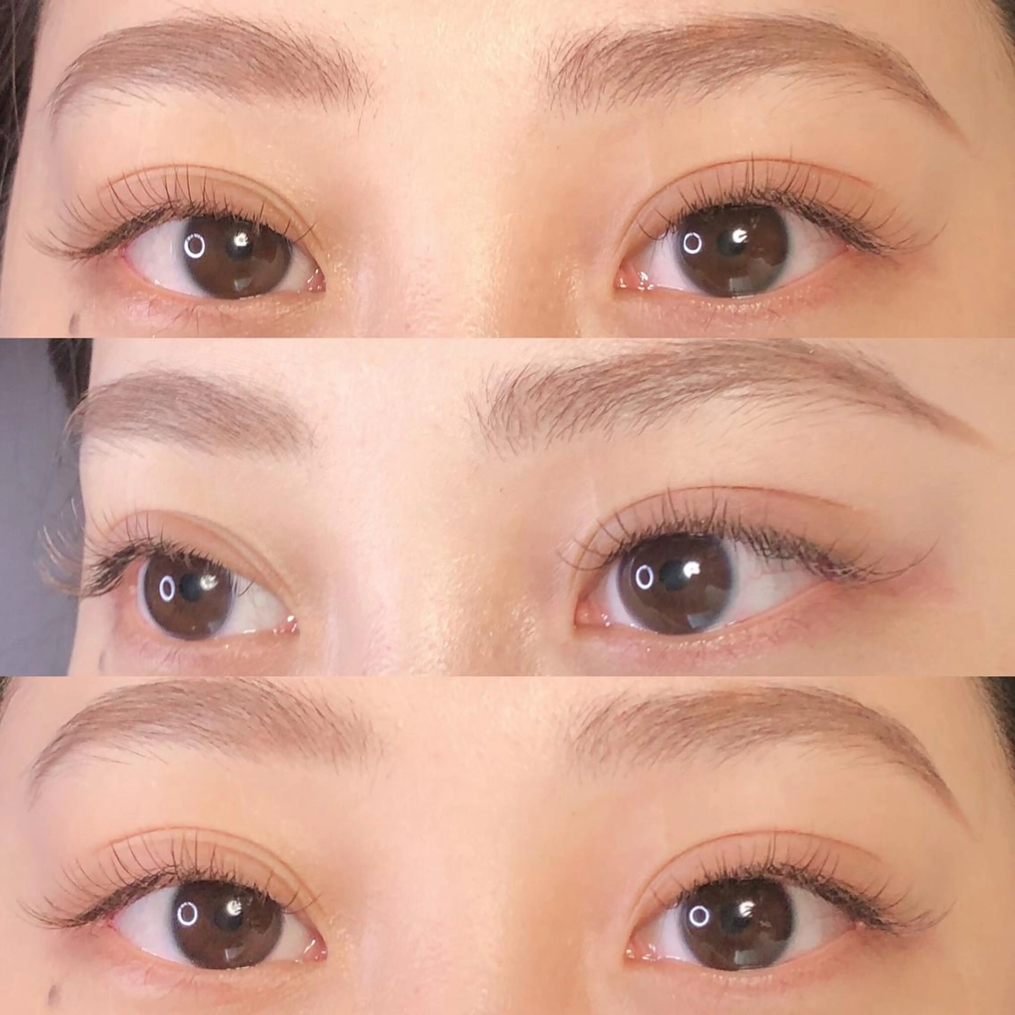 【外国人風🌈透明感◎】ブラウンフラットラッシュ120本（コーティング込）オフ無料の写真