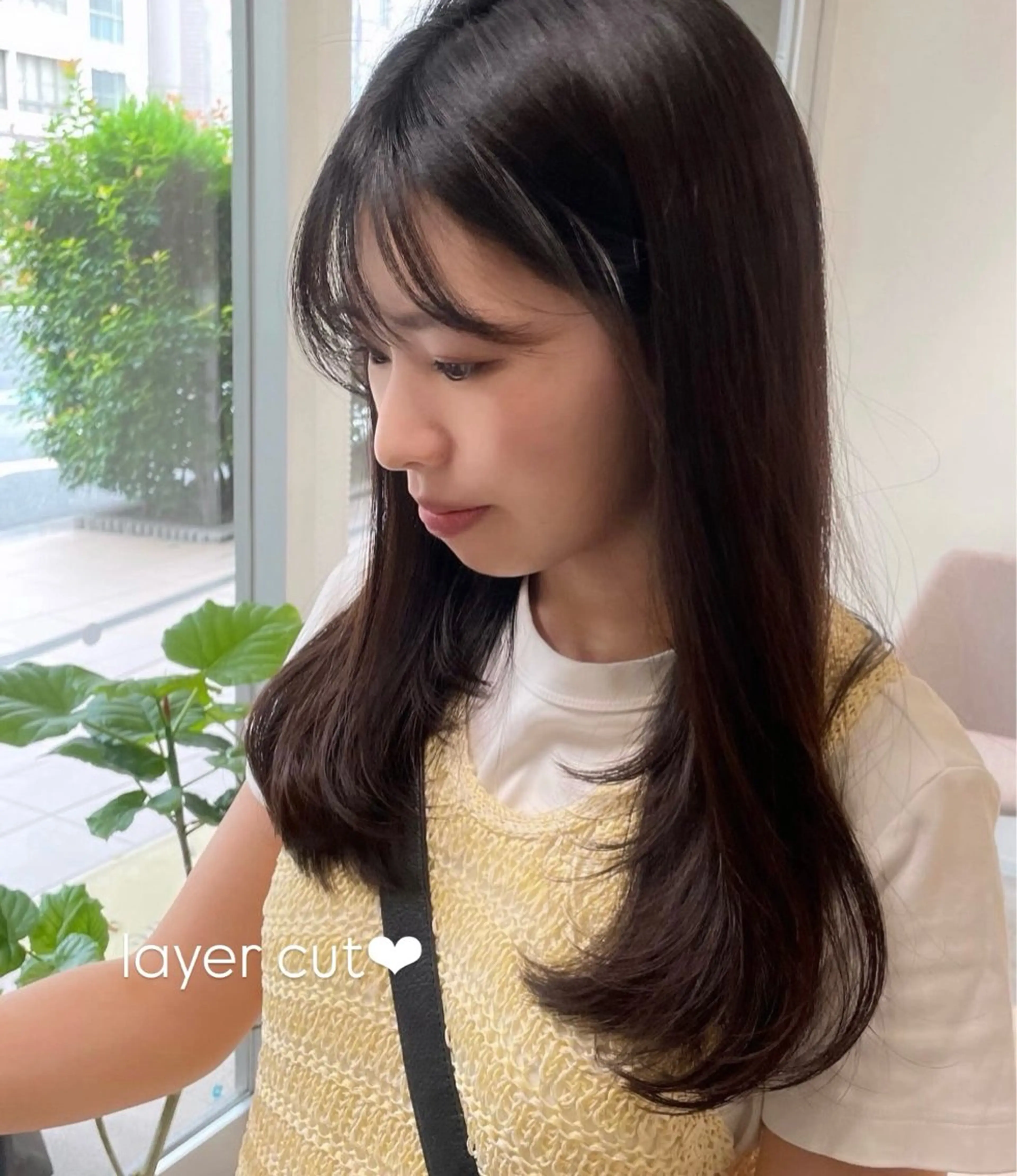 セミロング レイヤーカット カット ヘアカラー トリートメント 顔周り/レイヤー🎀 natsumiのヘアスタイル