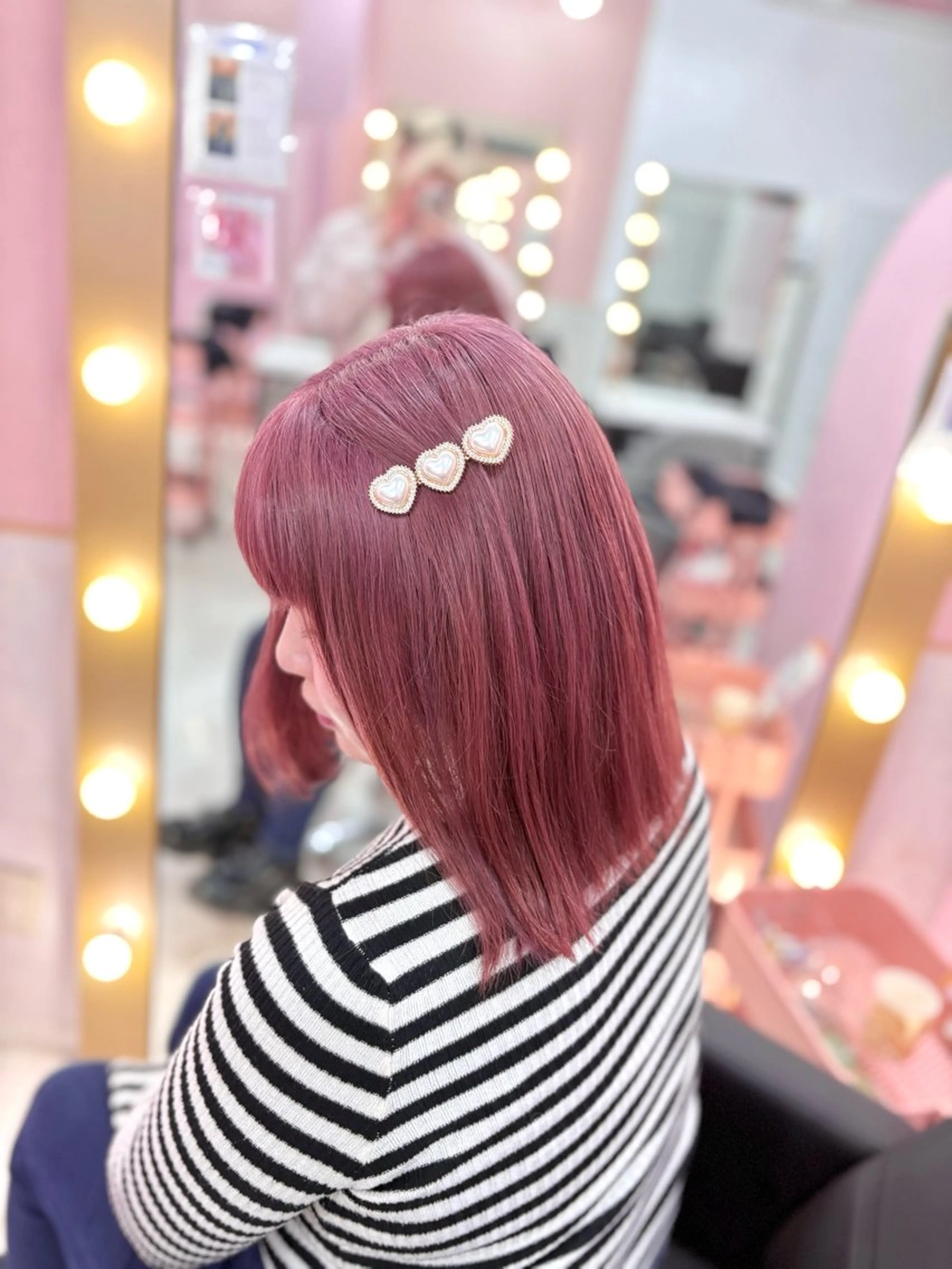 セミロング カラー 甘ふわgirly🎀 ハイトーン🤍Ramのヘアスタイル