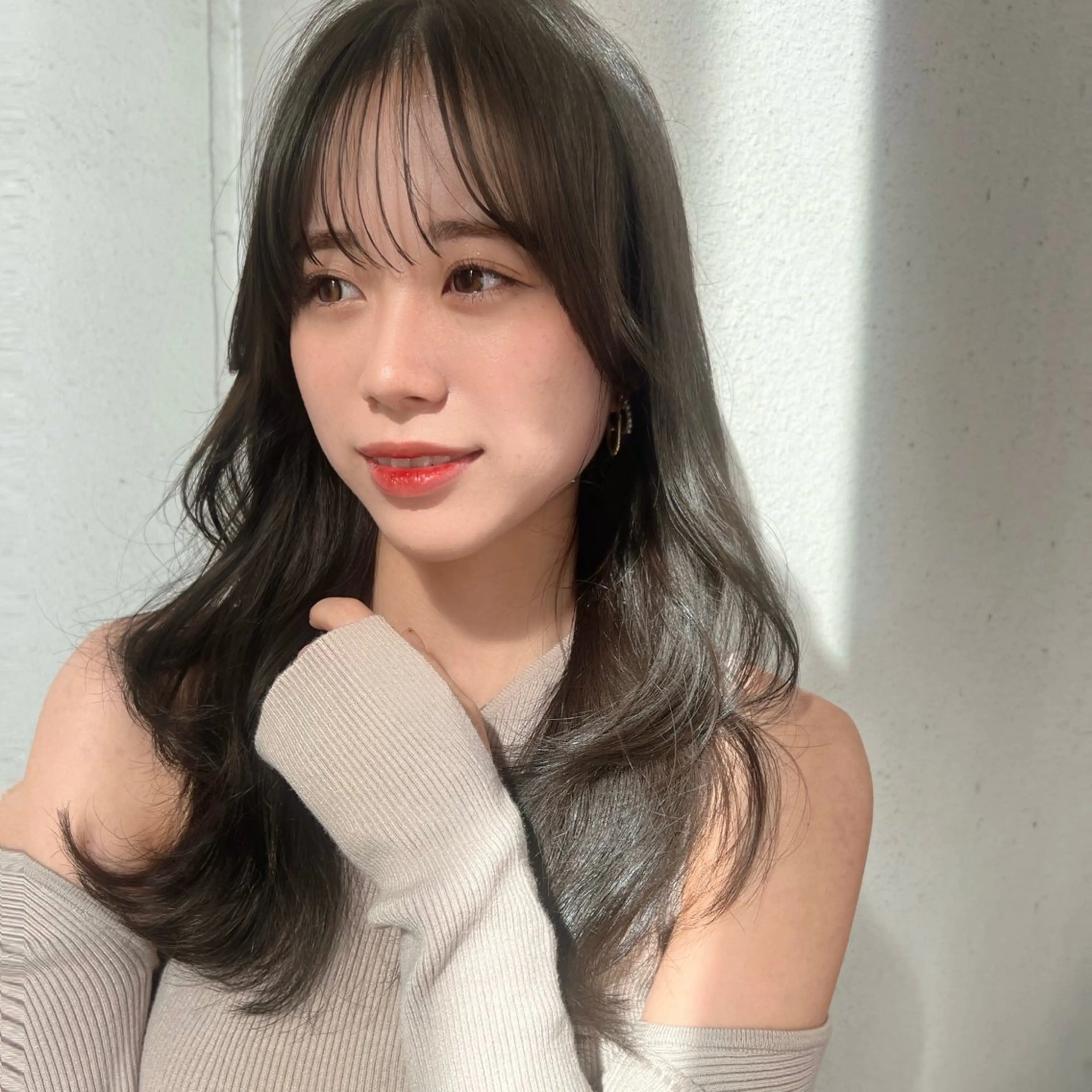 ミディアム レイヤーカット 韓国モテhair🍑 momoのヘアスタイル