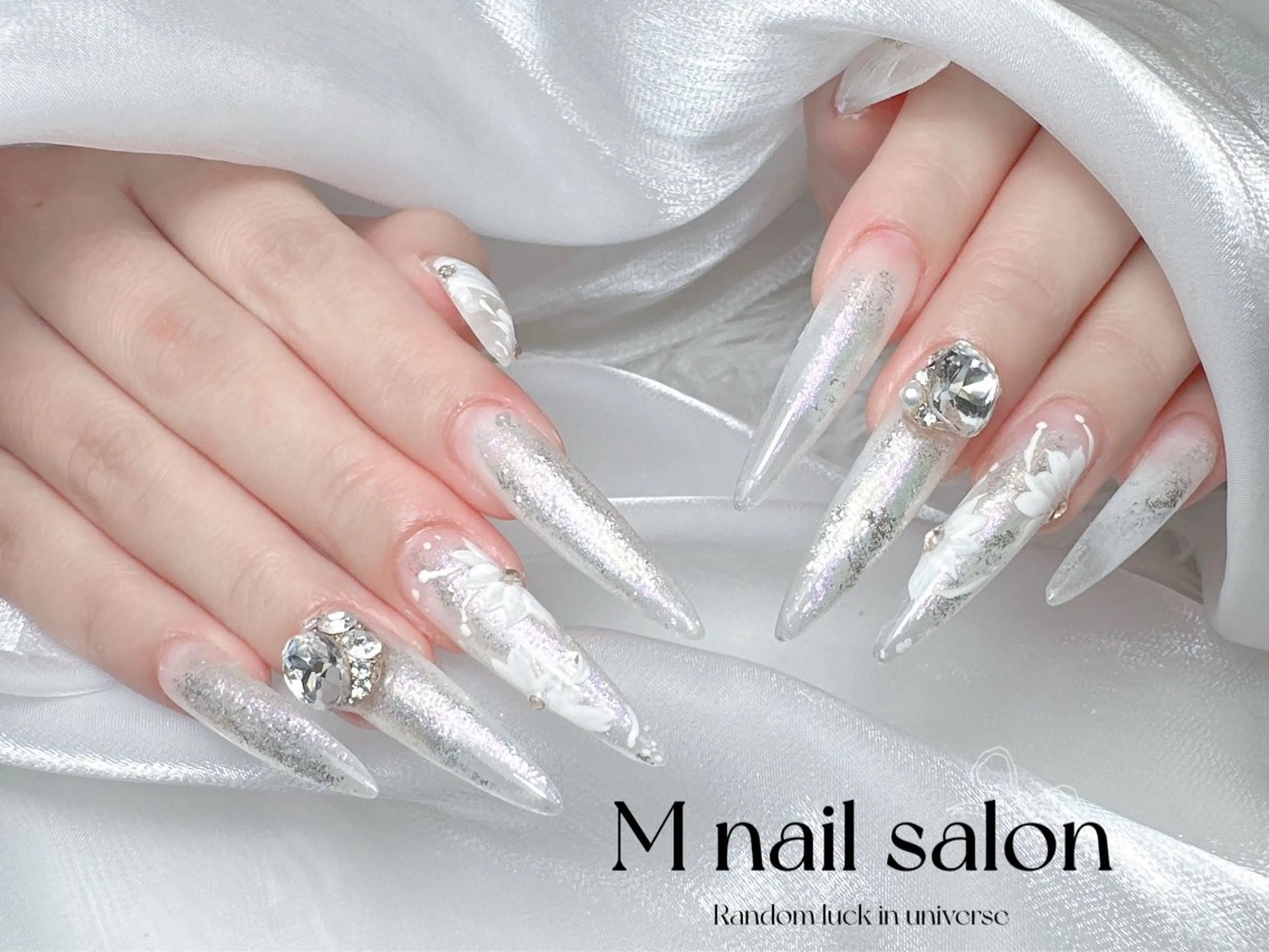 ネイル ハンドネイル M🌷nail 長さだし専門店のネイルデザイン