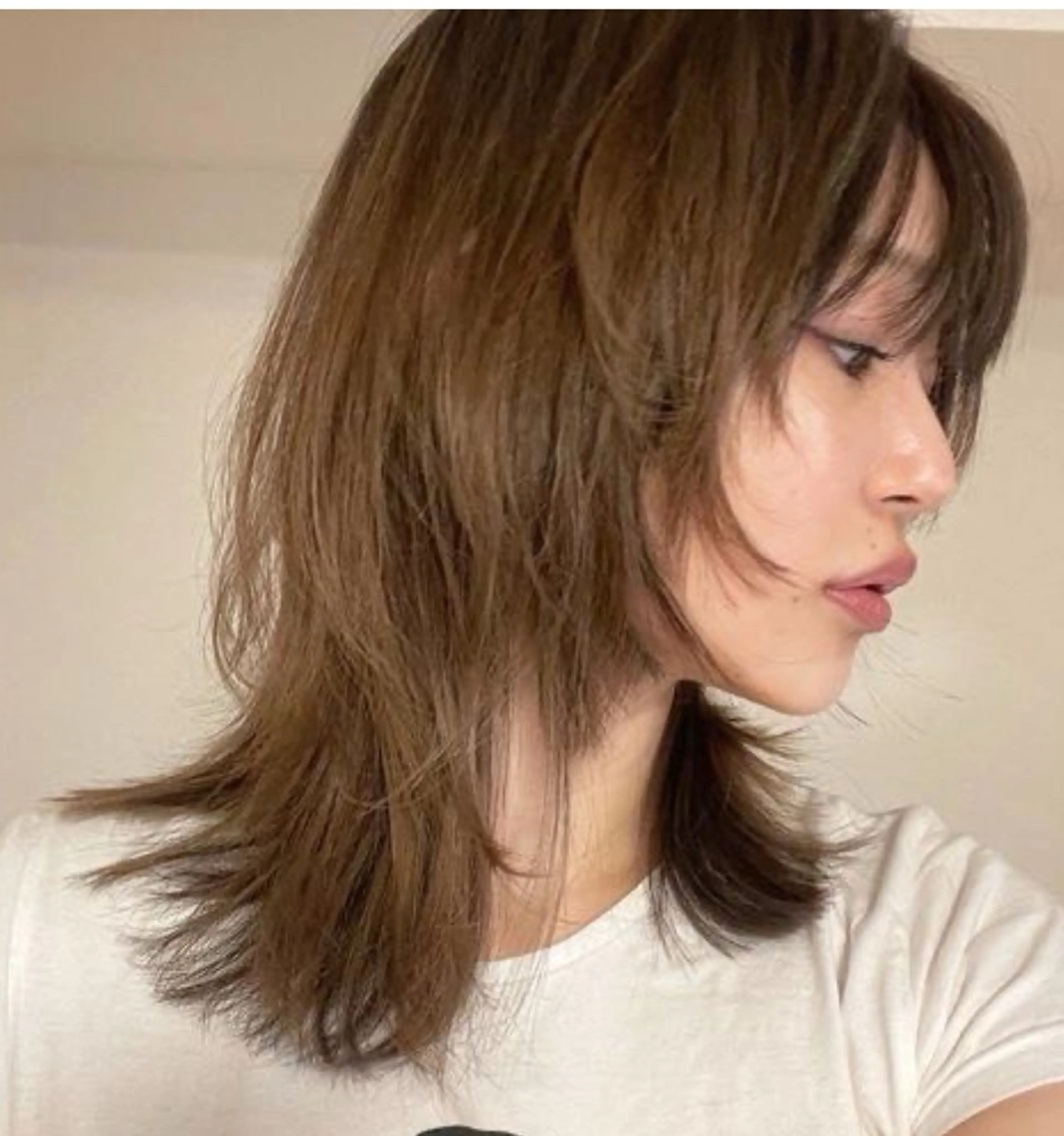 セミロング 未 来カットモデル無料のヘアスタイル