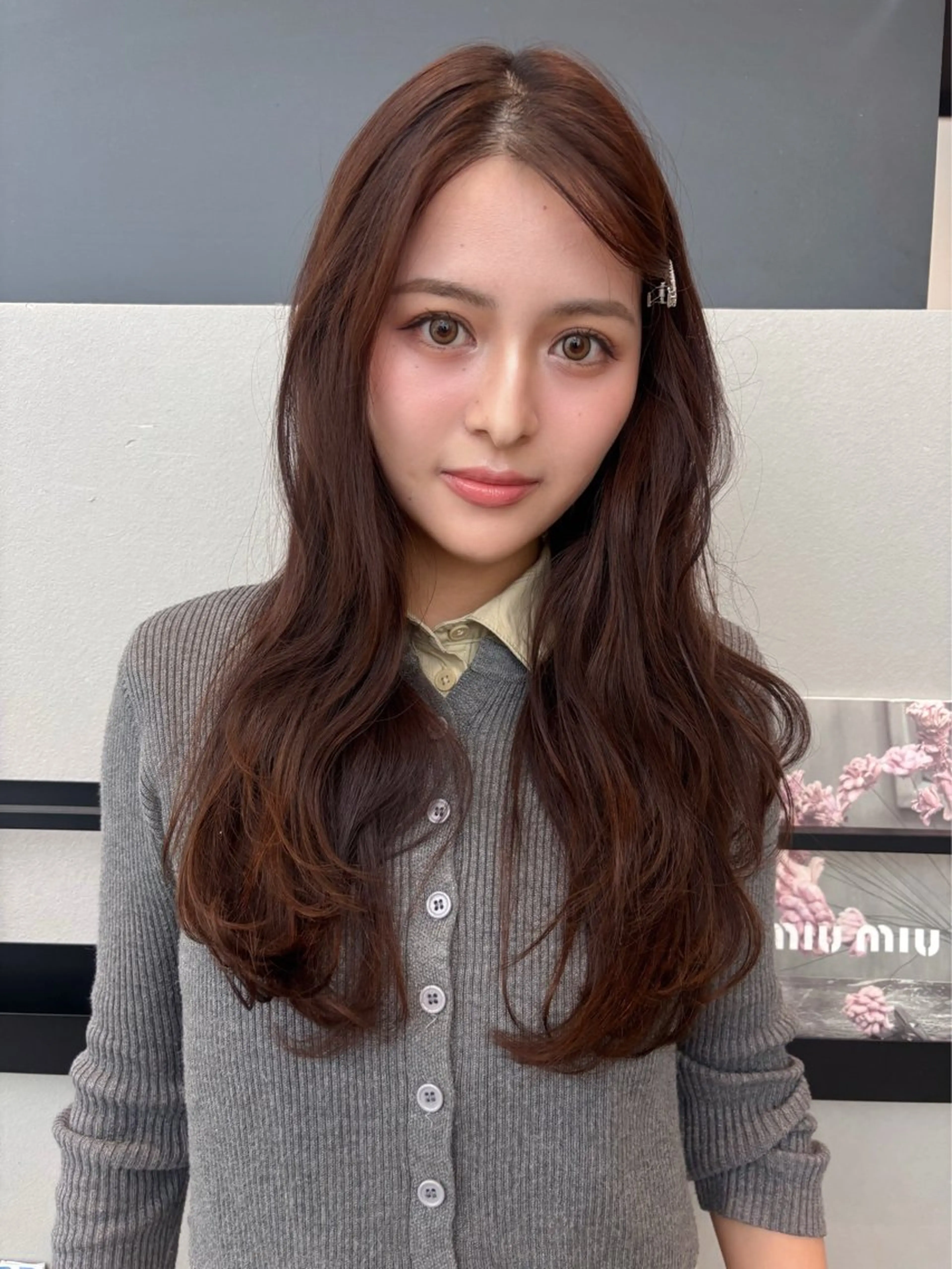 ロング カラー カット ヘアカラー ktwo☆ 暗艶髪☆姫野琳のヘアスタイル