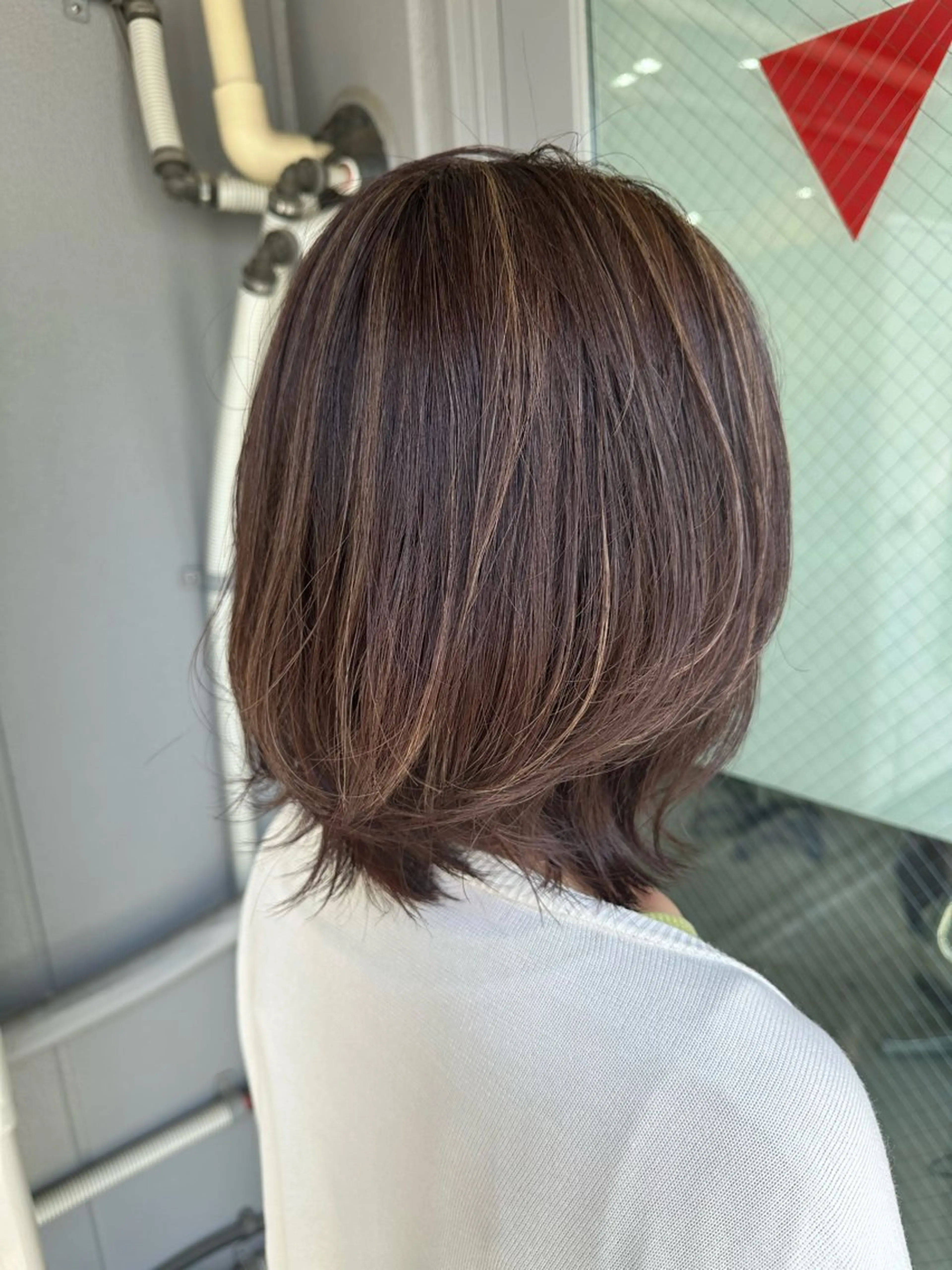 ショート カラー カット ヘアカラー トリートメント ヘッドスパ 巻けるケア縮毛矯正✨ ケアカラー✨山下のヘアスタイル