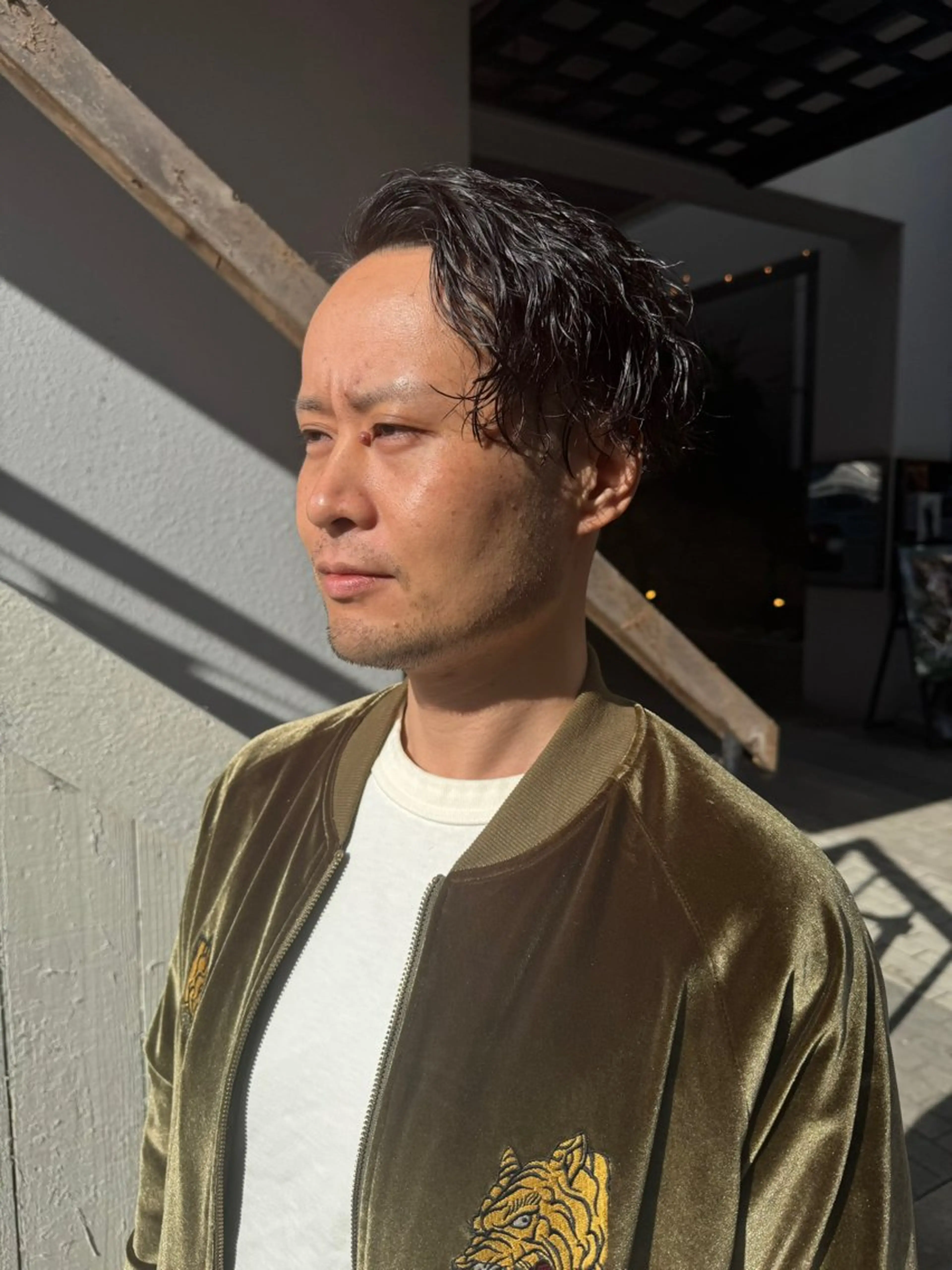 ショート パーマ メンズ メンズパーマ ツイストスパイラルパーマ スパイラルパーマ スキンフェード/パー マ/須田陸斗のヘアスタイル