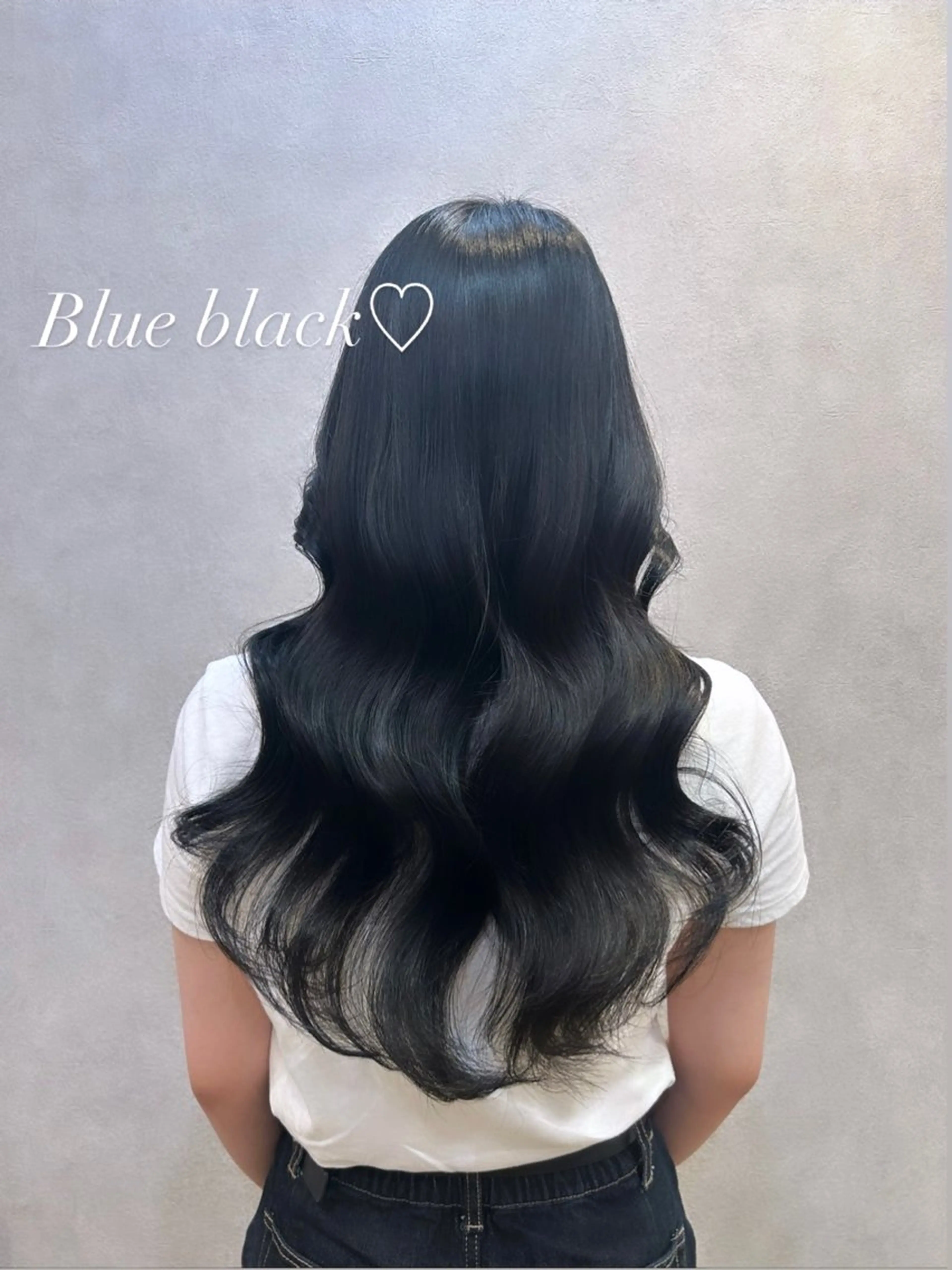 ロング カラー ヘアアレンジ アッシュ ブルーカラー ブルーアッシュ 韓国風ヘア レイヤーカット 🩷韓国ヘア/ミディ アム🩷Maikaのヘアスタイル