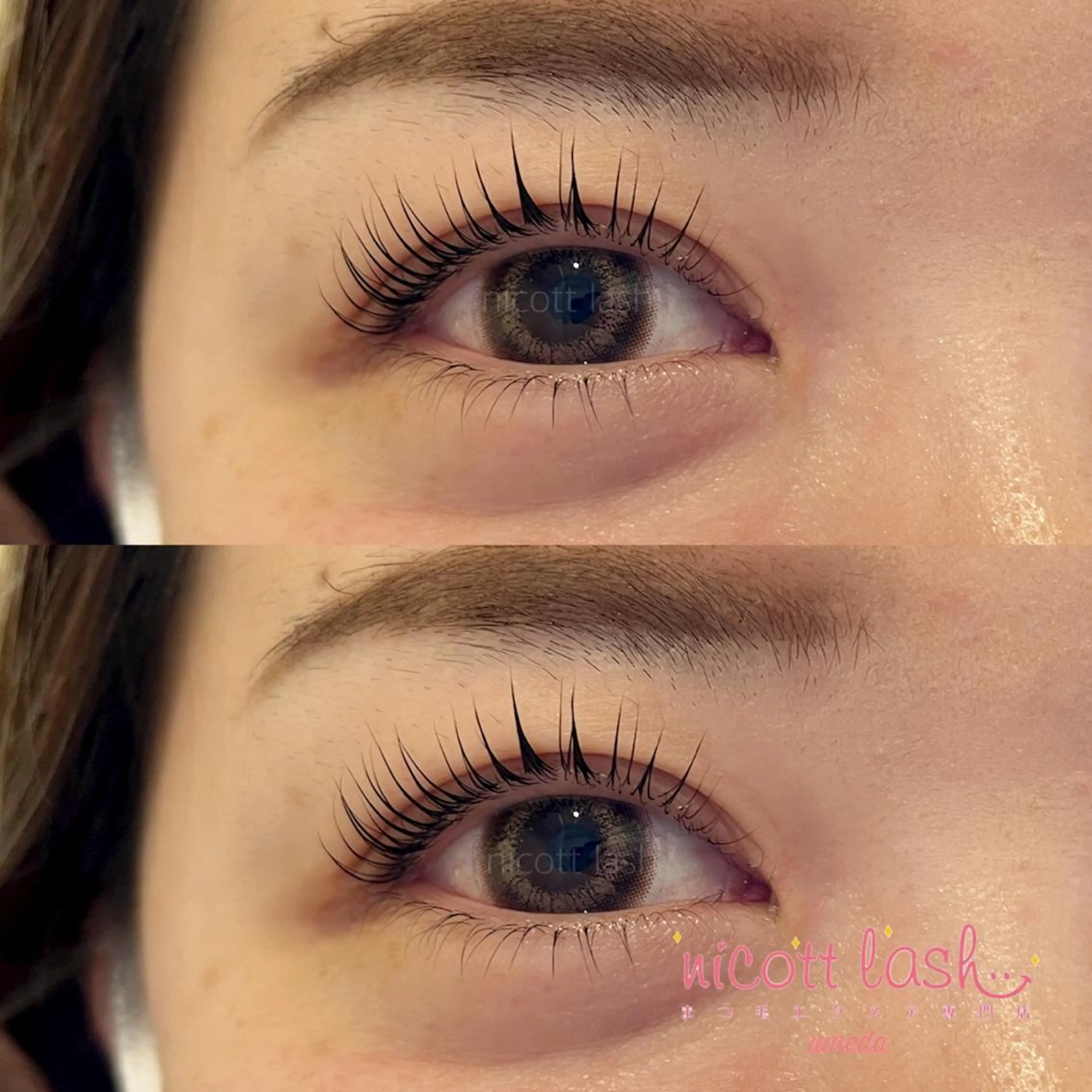 マツエク・マツパ パリジェンヌラッシュリフト sarah 反葉のマツエク・マツパデザイン