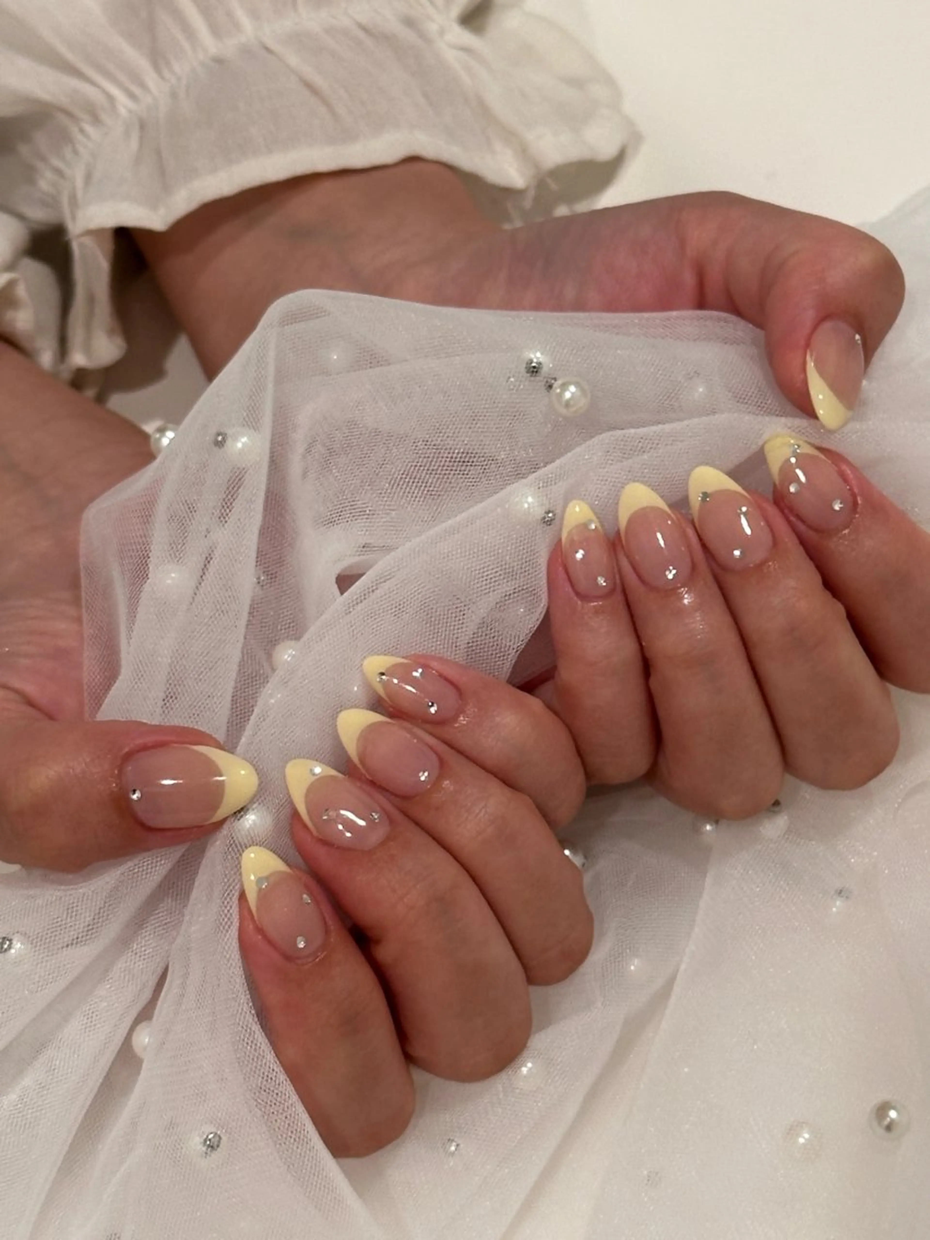 ネイル フレンチネイル 春ネイル ハンドネイル private nail salon - mooi. -所属・mooi. amaneのネイルデザイン