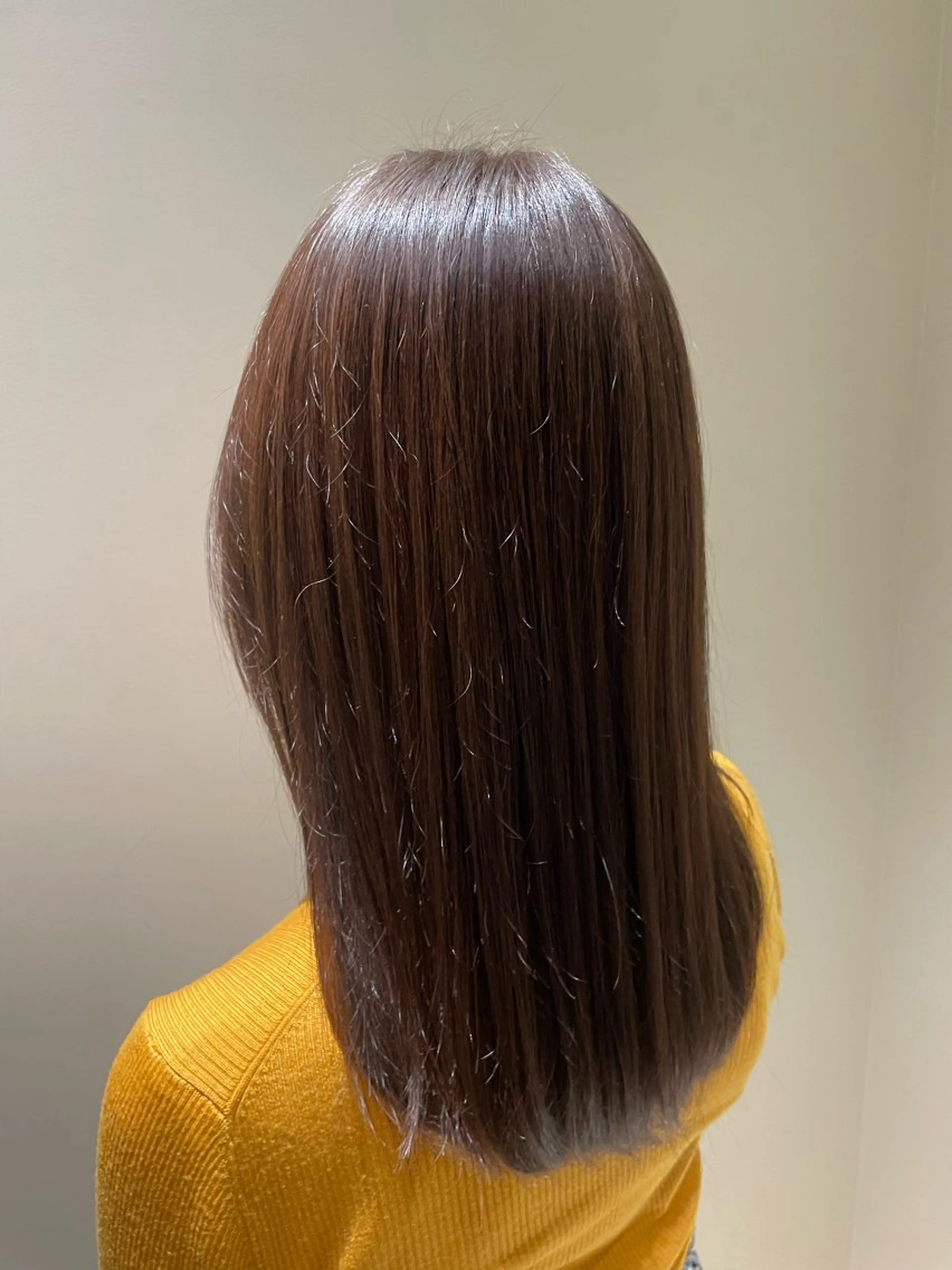 カラー ブラウンカラー ショコラブラウン ヘアカラー トリートメント 黒島優香🦋 /縮毛矯正/髪質改善のヘアスタイル