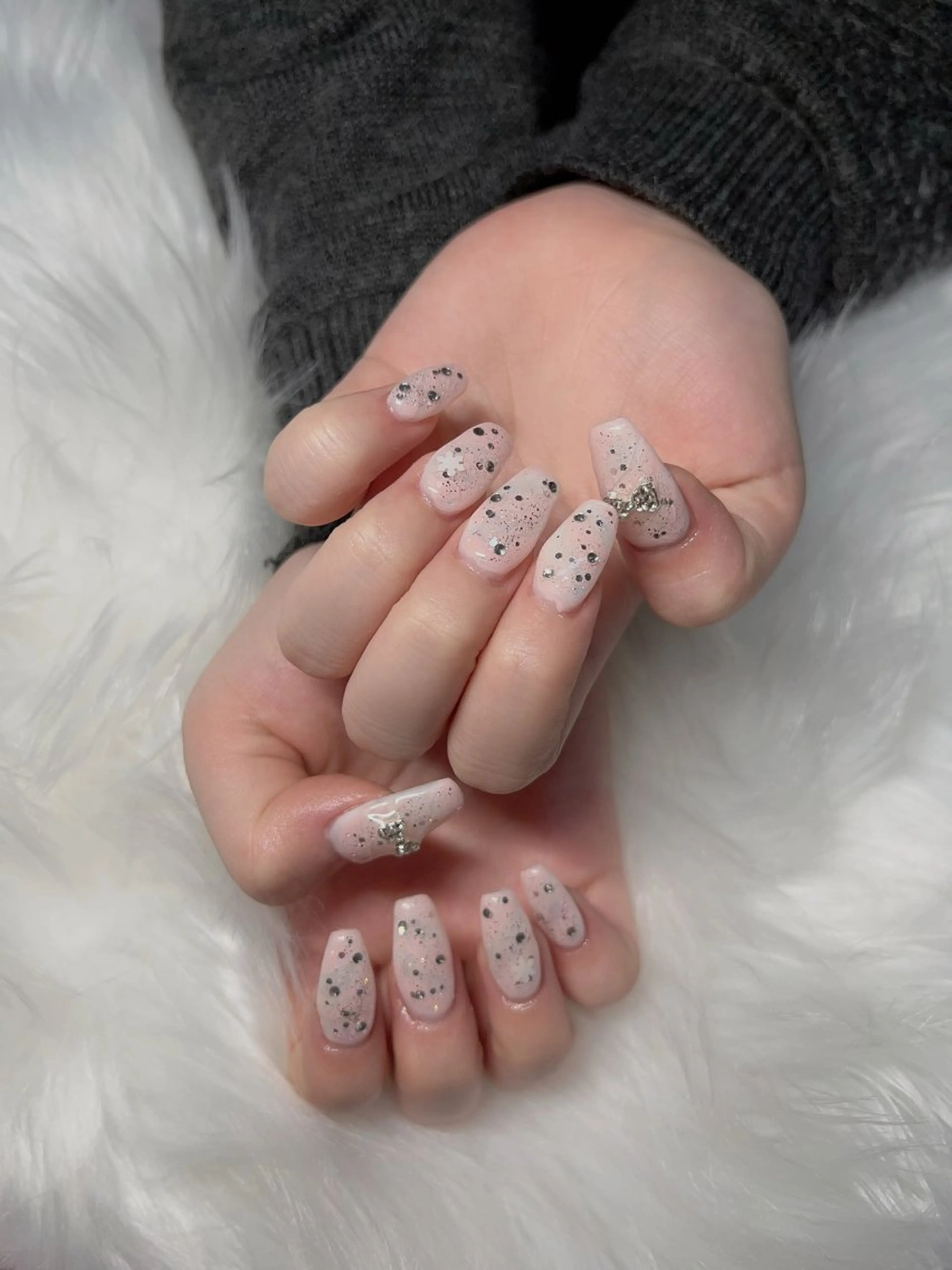 ロング ハンドネイル ハンドケア 💜MIYA nail川崎店のネイルデザイン