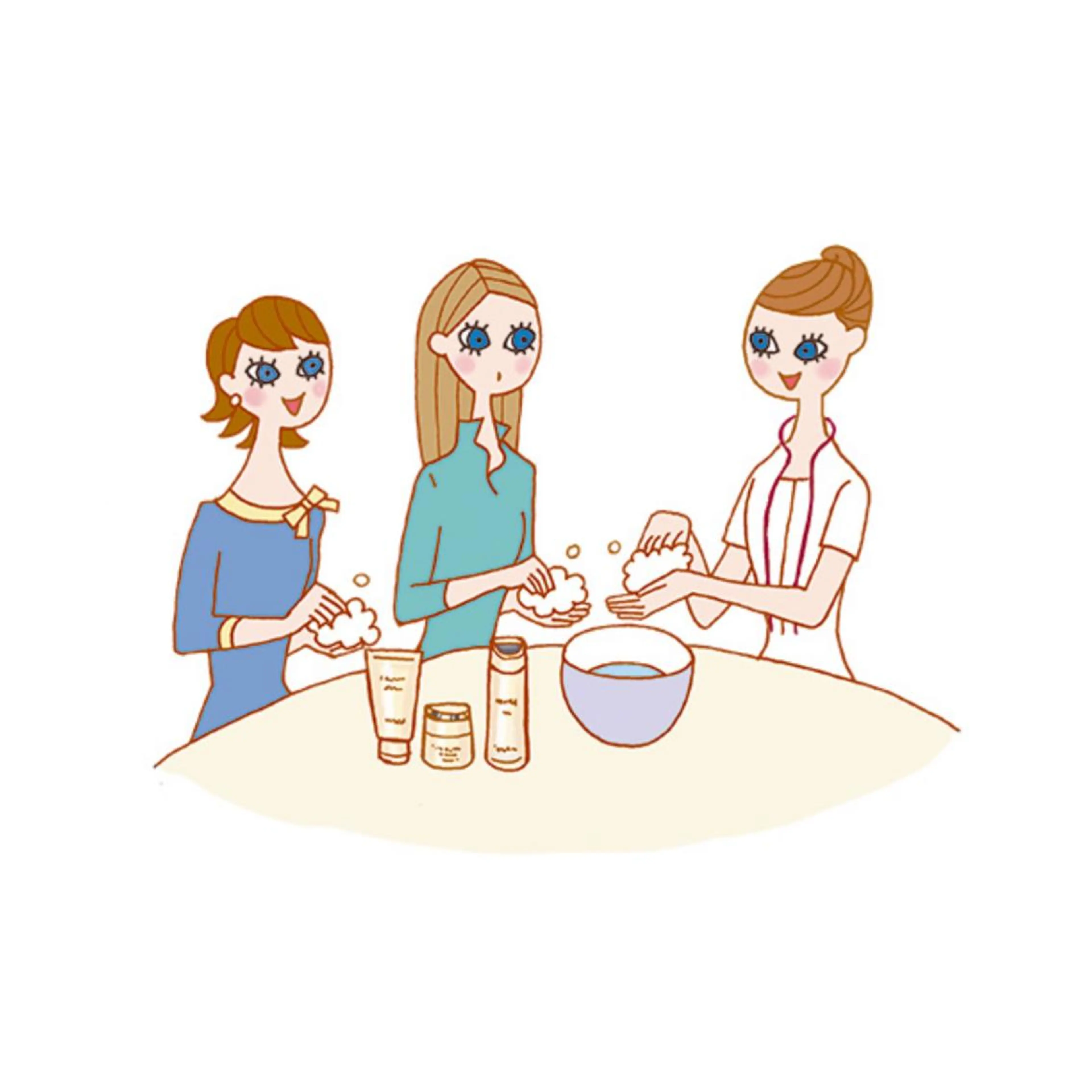 季節、お肌状態に合わせたお手入れ方法のレッスンの写真