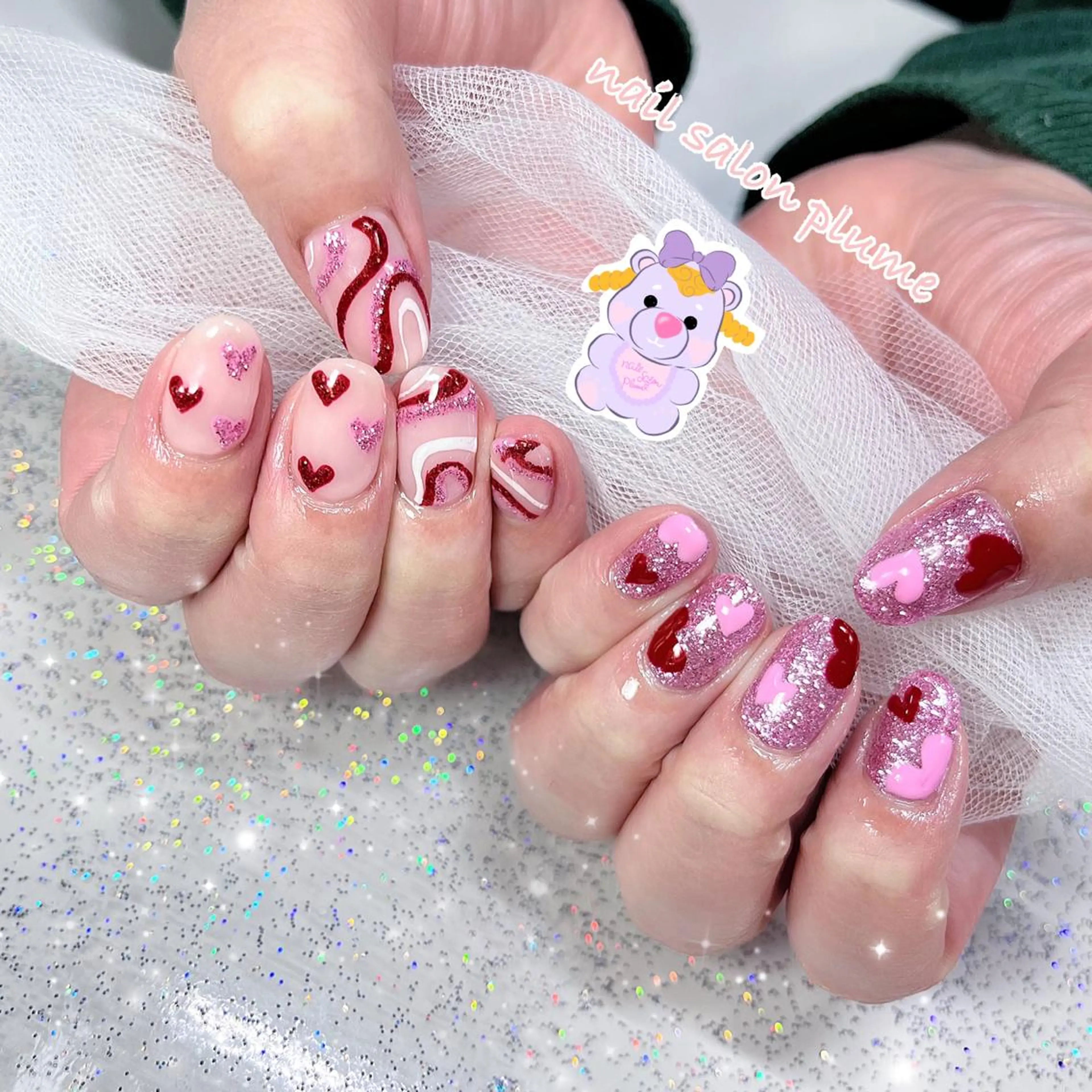 ネイル ハンドネイル plume nail ☆韓国ネイルのネイルデザイン