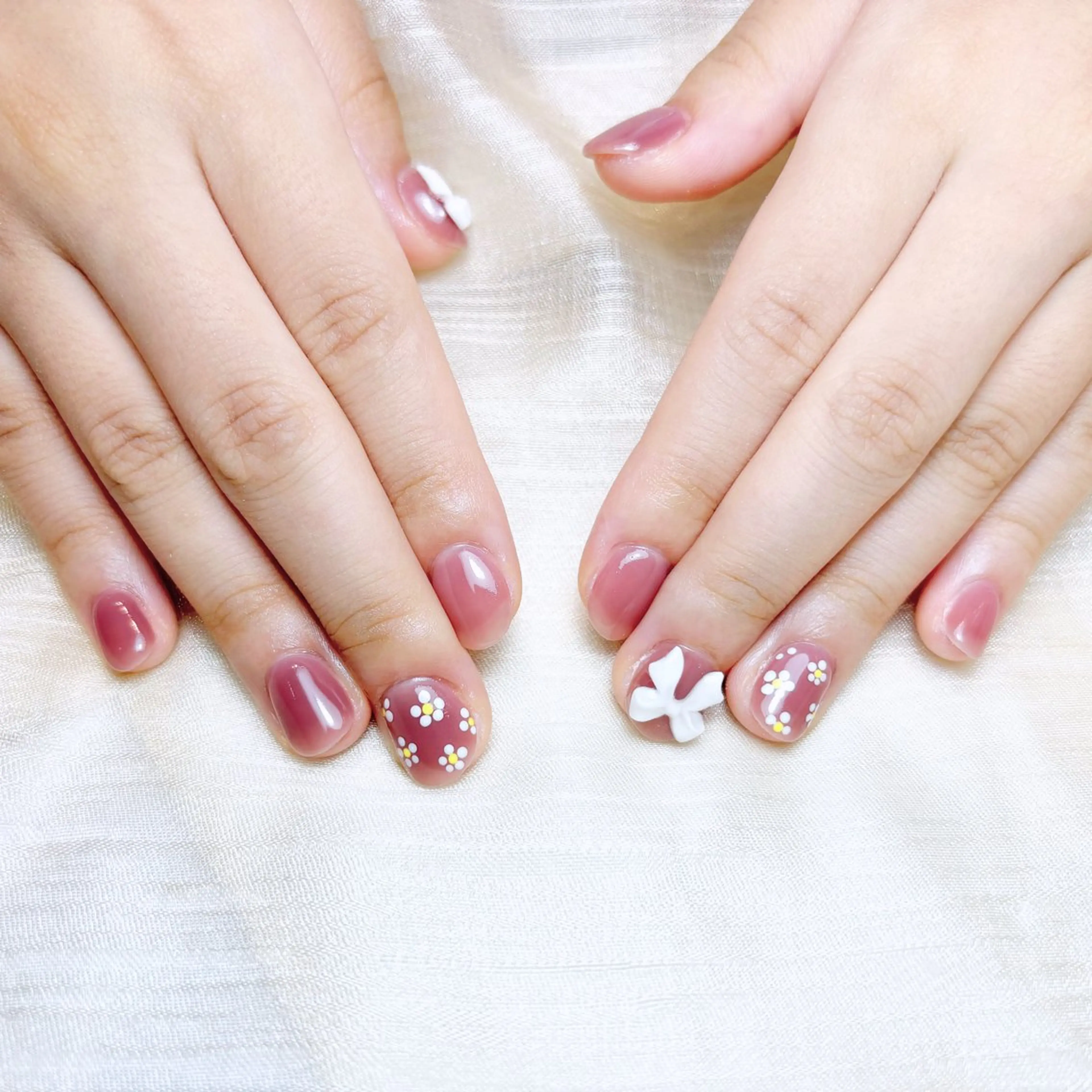 ネイル ハンドネイル H3 Nail Tsuki🦋💙のネイルデザイン