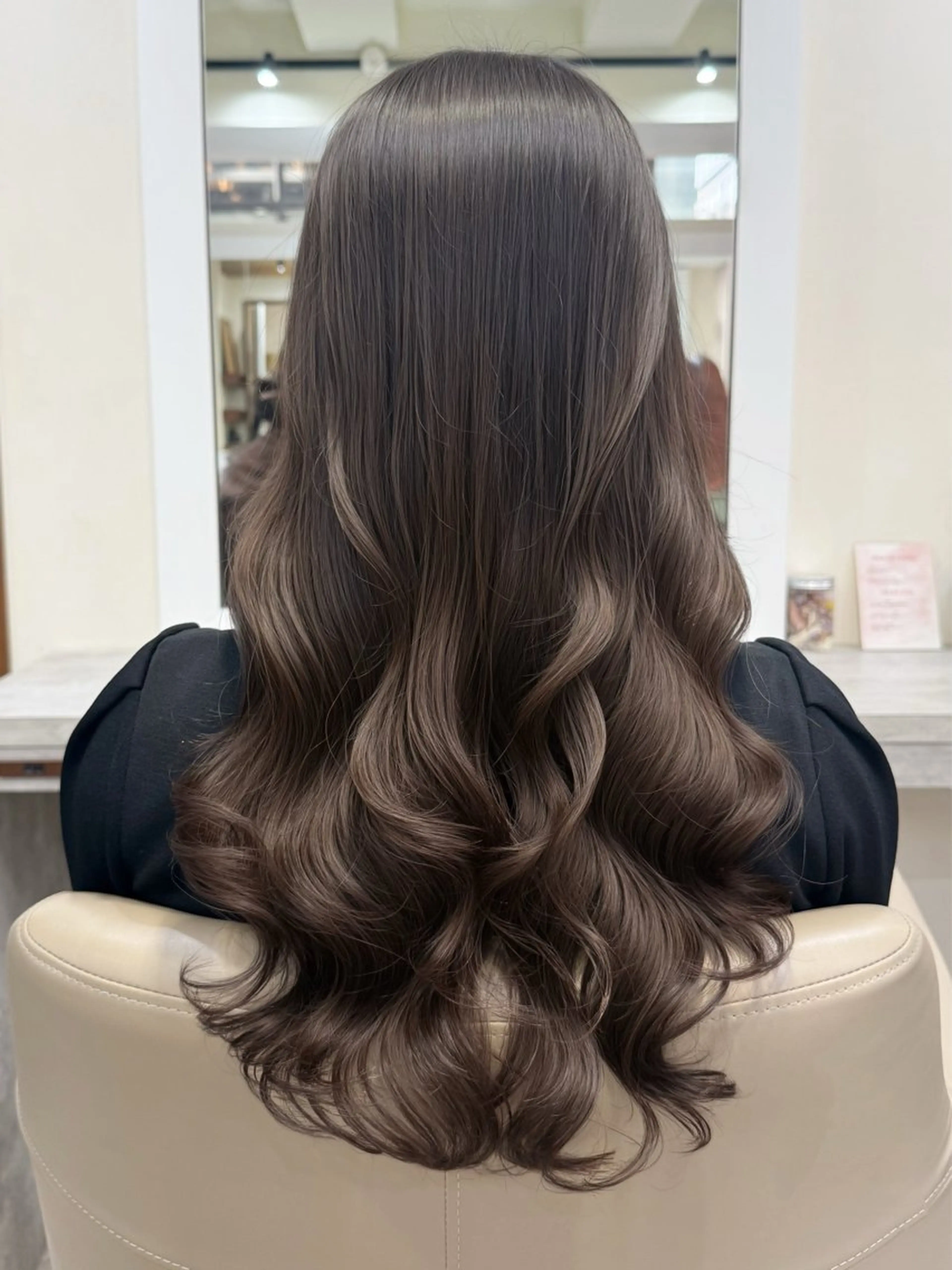 ロング パーマ カット パーマ 韓国風パーマ/ヘア セット/店長みづきのヘアスタイル