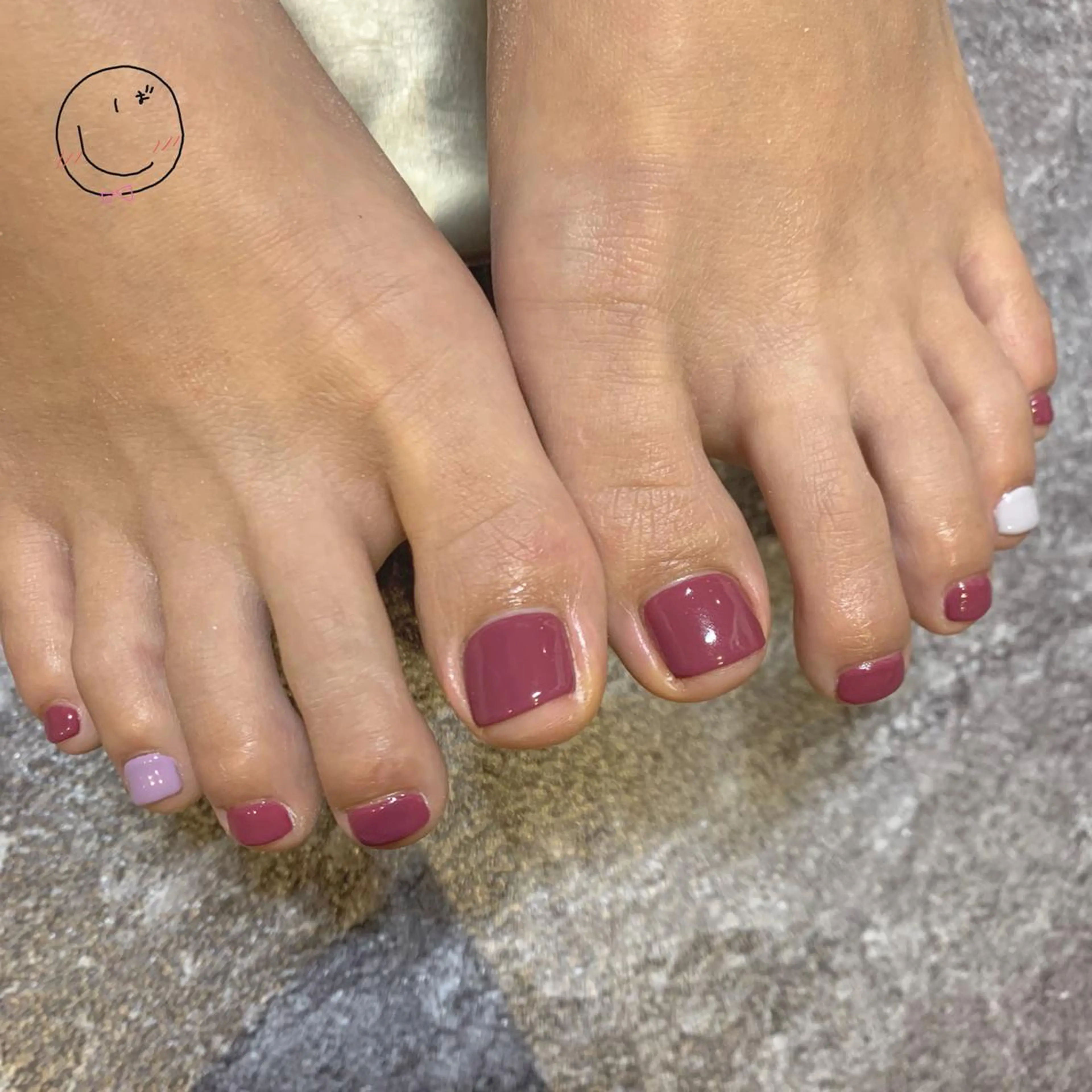 ネイル フットネイル ジェルネイル メンズネイル ワンカラーネイル シンプルネイル chik所属・chik shibaのネイルデザイン