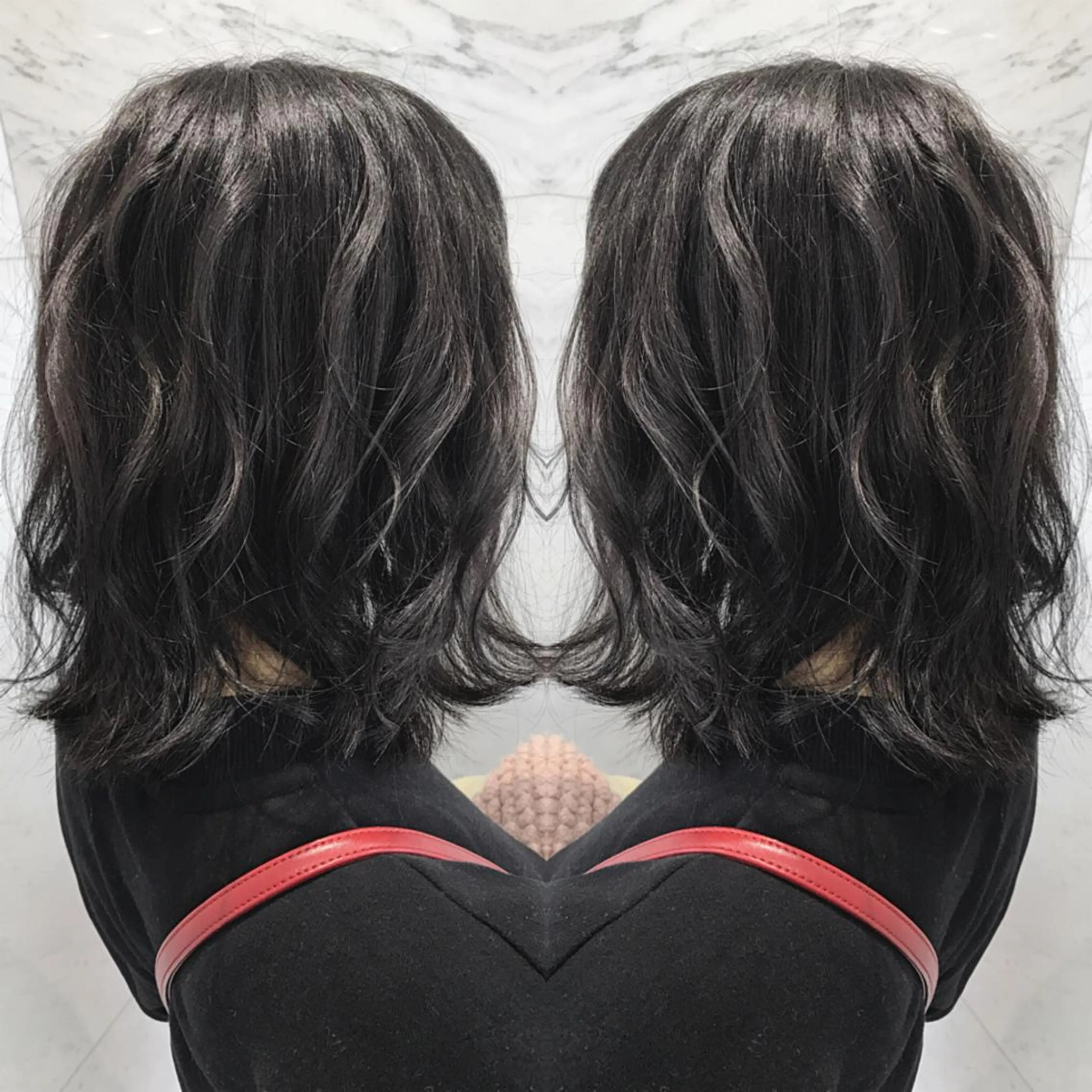 ミディアム カラー カット ヘアカラー トリートメント cecil hair所属・重政 和樹のヘアスタイル