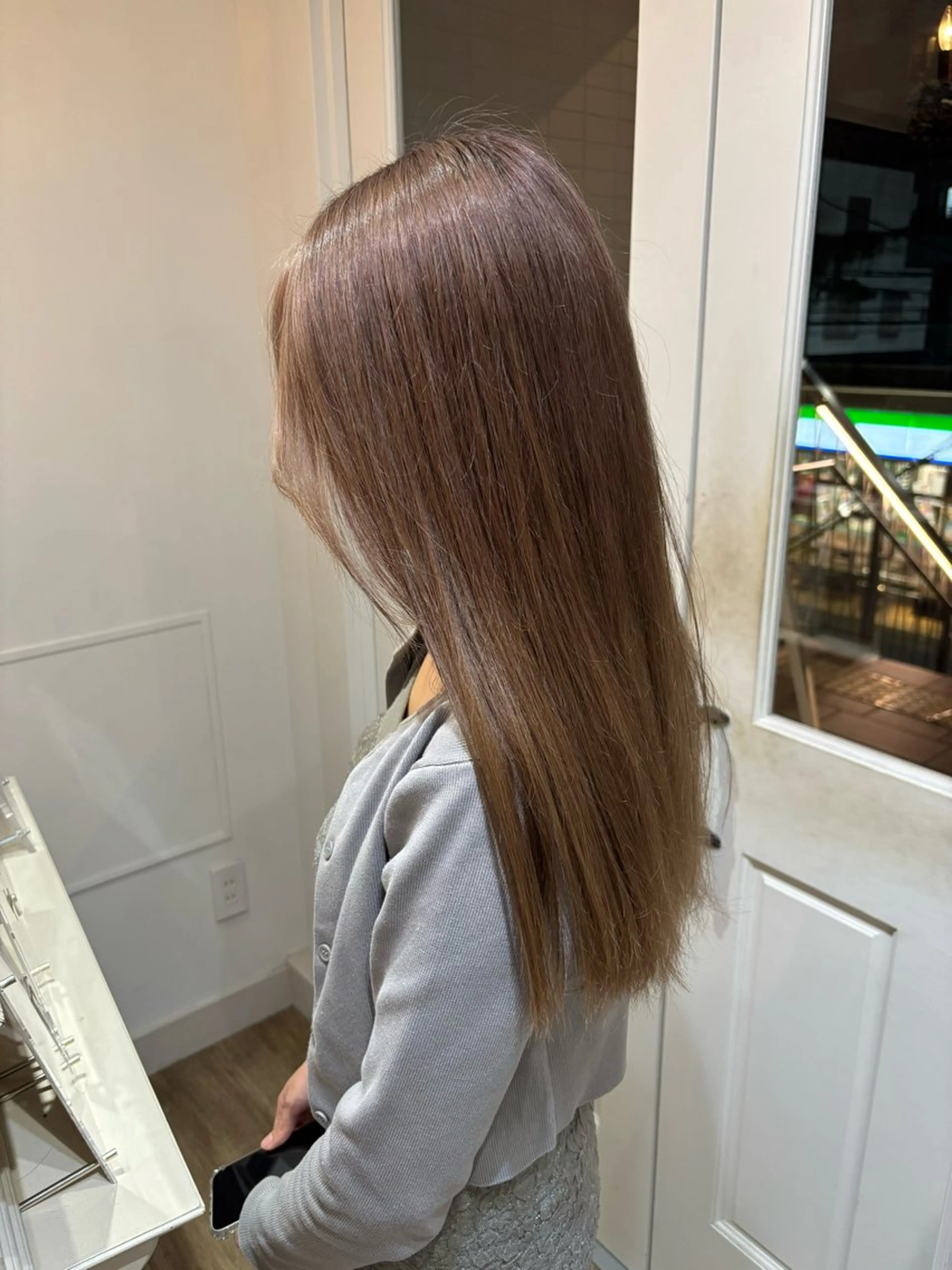 ロング カラー Risa🐈‍⬛/ グレージュ/透明感のヘアスタイル